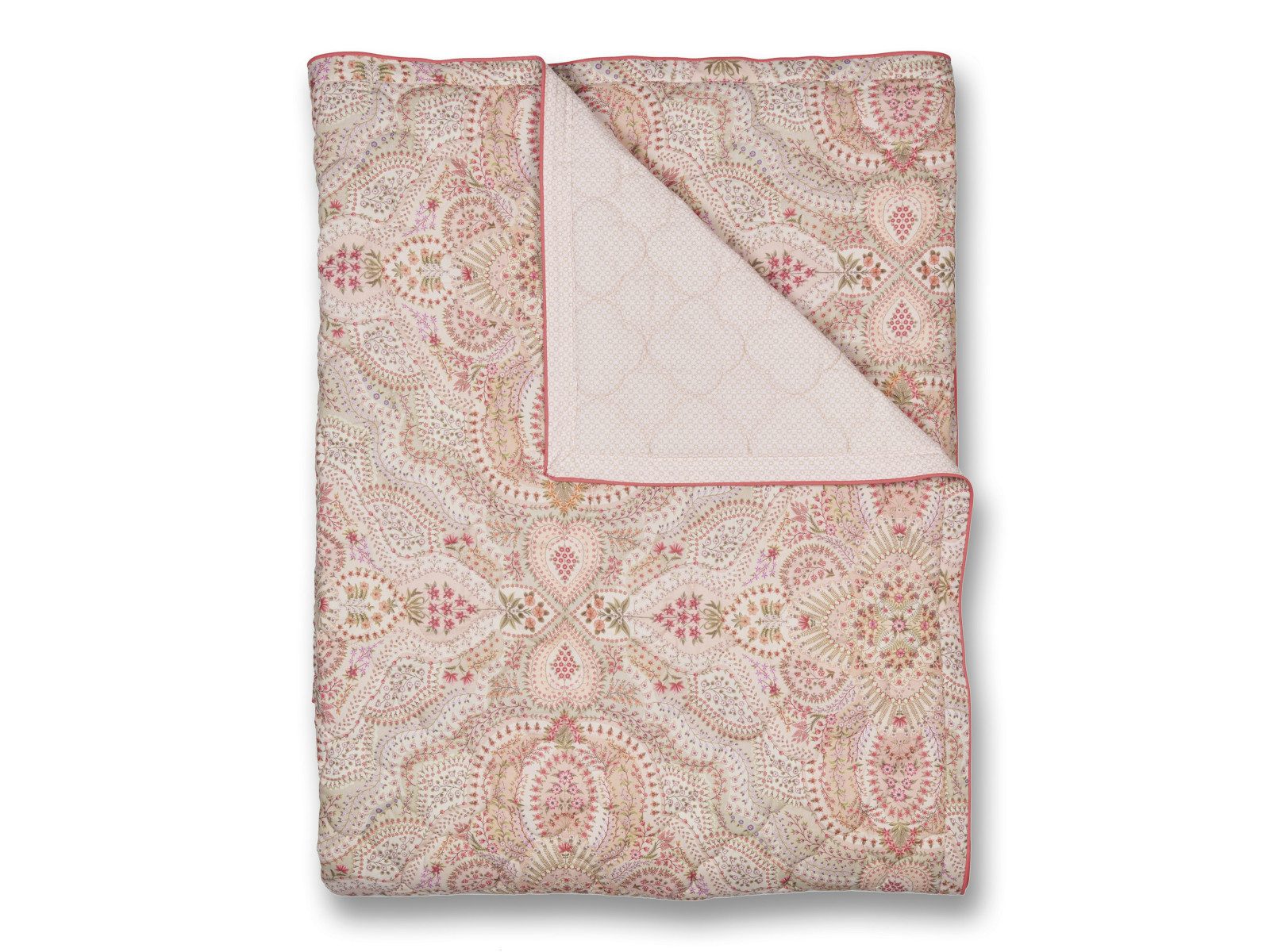 PiP Studio Tagesdecke Moon Flower Decke hellrosa 220x260cm (1 Stück)