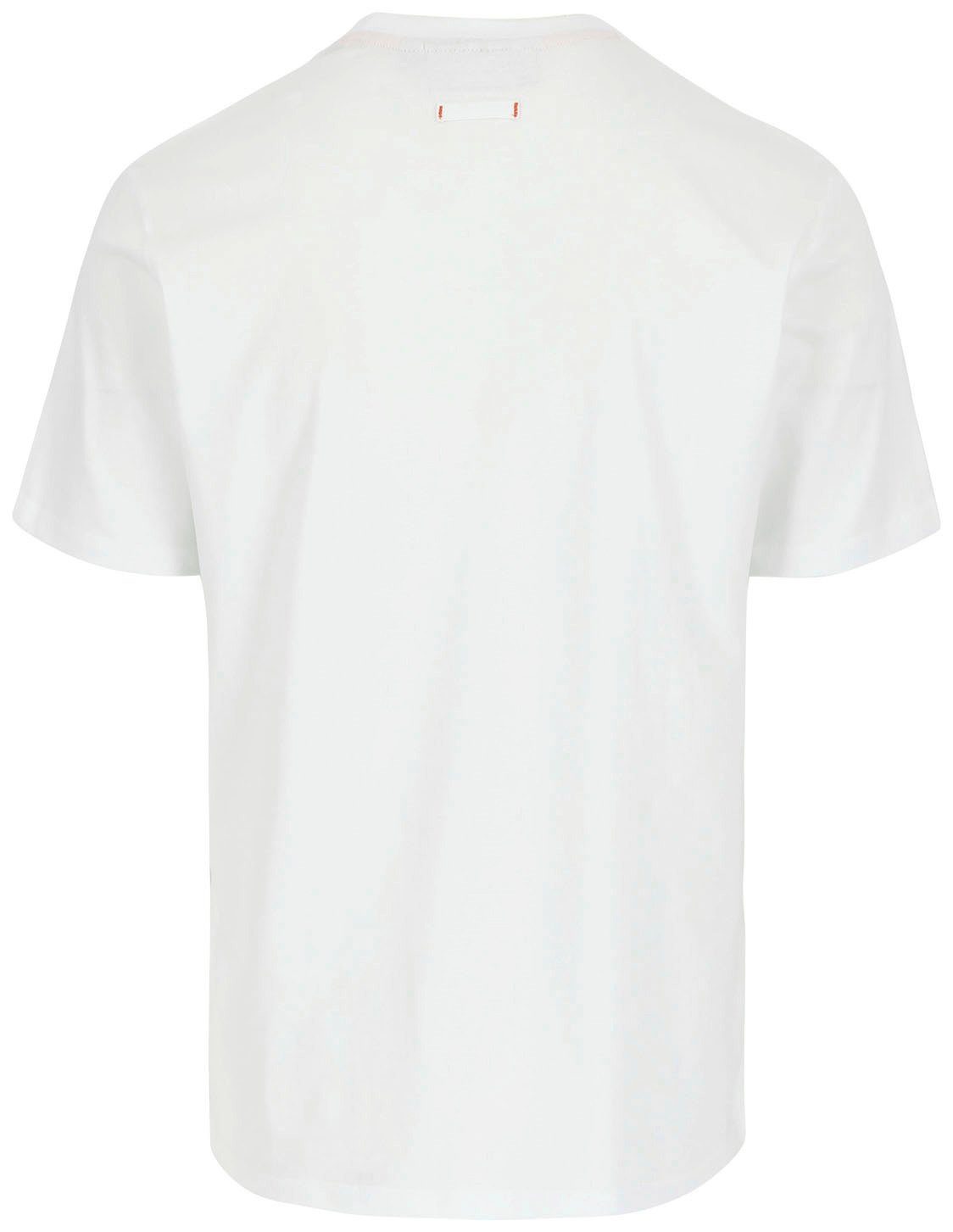 Kurzärmlig Kurze Argo Ärmel, Tragegefühl Rippstrick-Kragen angenehmes T-Shirt mit Herock T-Shirt weiß 3-tlg) (Spar-Set,