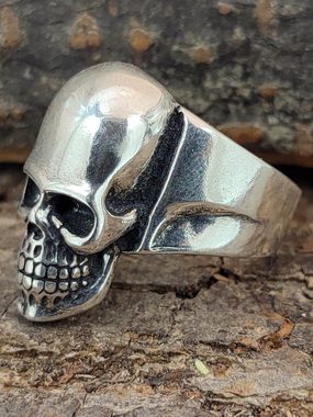 Kiss of Leather Silberring Ring Totenkopf, Gr. 62-74 (tk8) - Silber