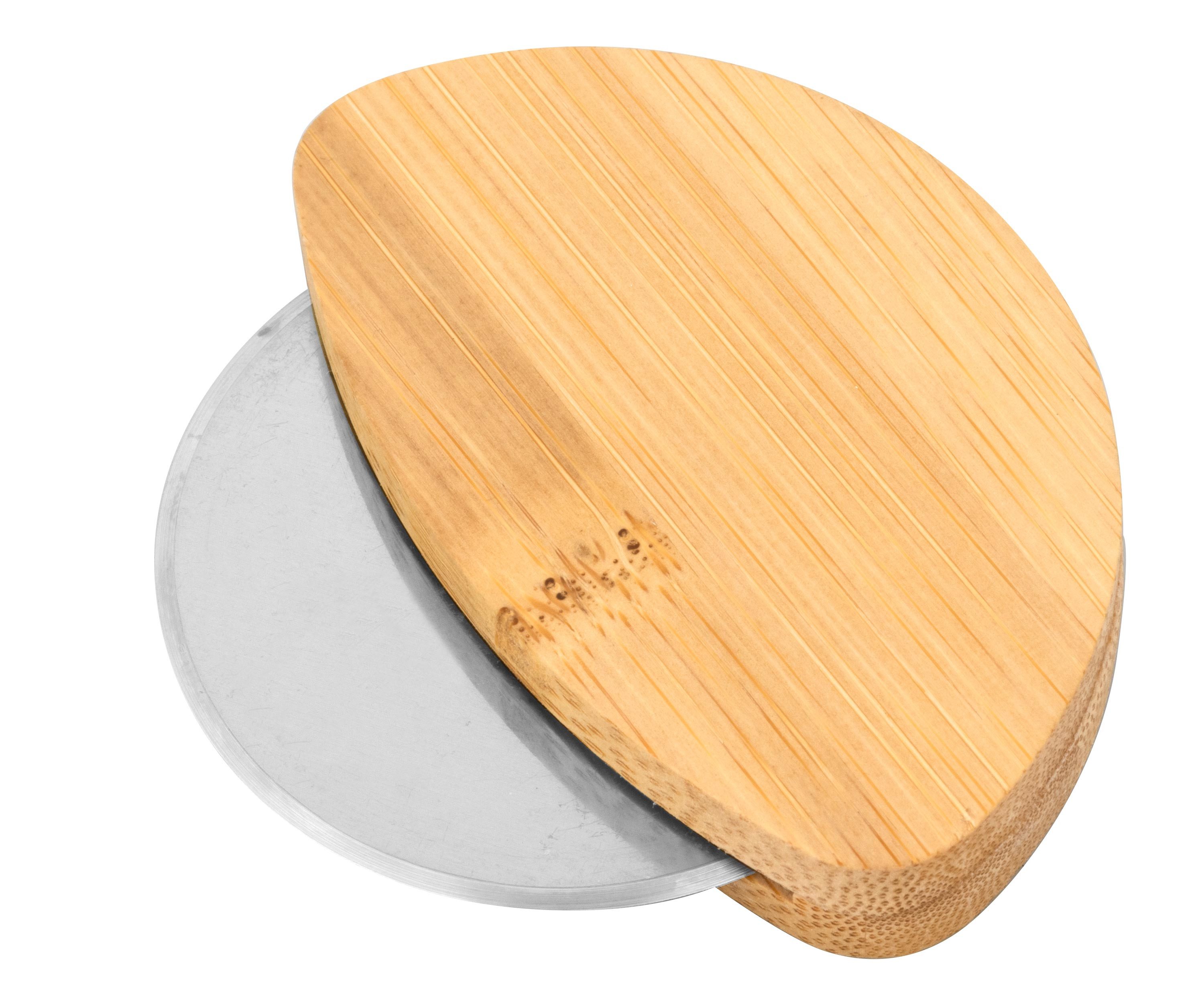Best Offer Pizzamesser Pizzaschneider aus Bambus
