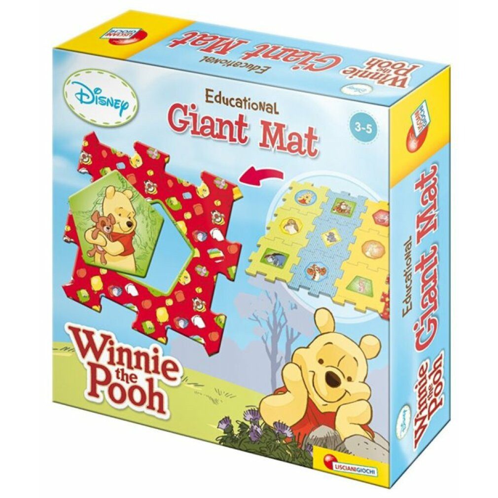 Lisciani Puzzle Puzzle Winnie the Pooh GIANT MAT 12 Teile, Puzzleteile
