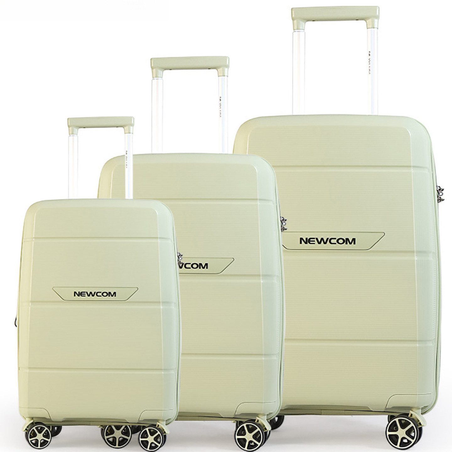 Trolleyset Hartschalenkoffer Set M/L/XL aus PP-Polypropylen, Erweiterbar, TSA