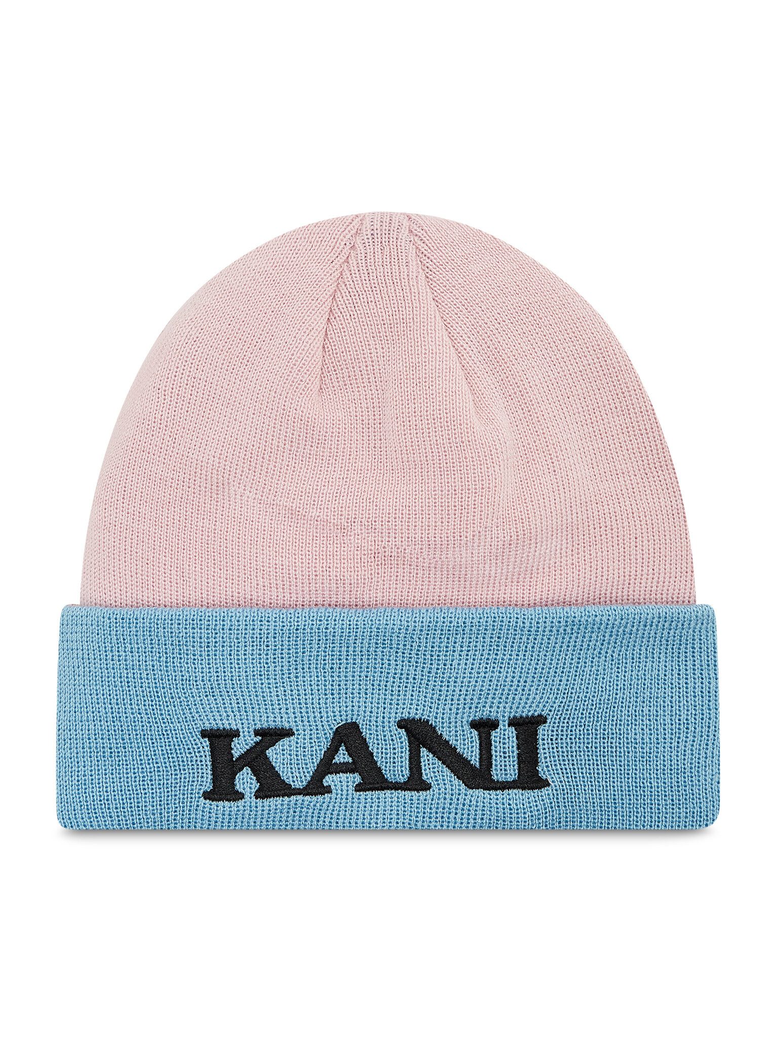 Karl Kani Strickmütze Mütze Retro Block Beanie 7020114 Rose/Light Blue