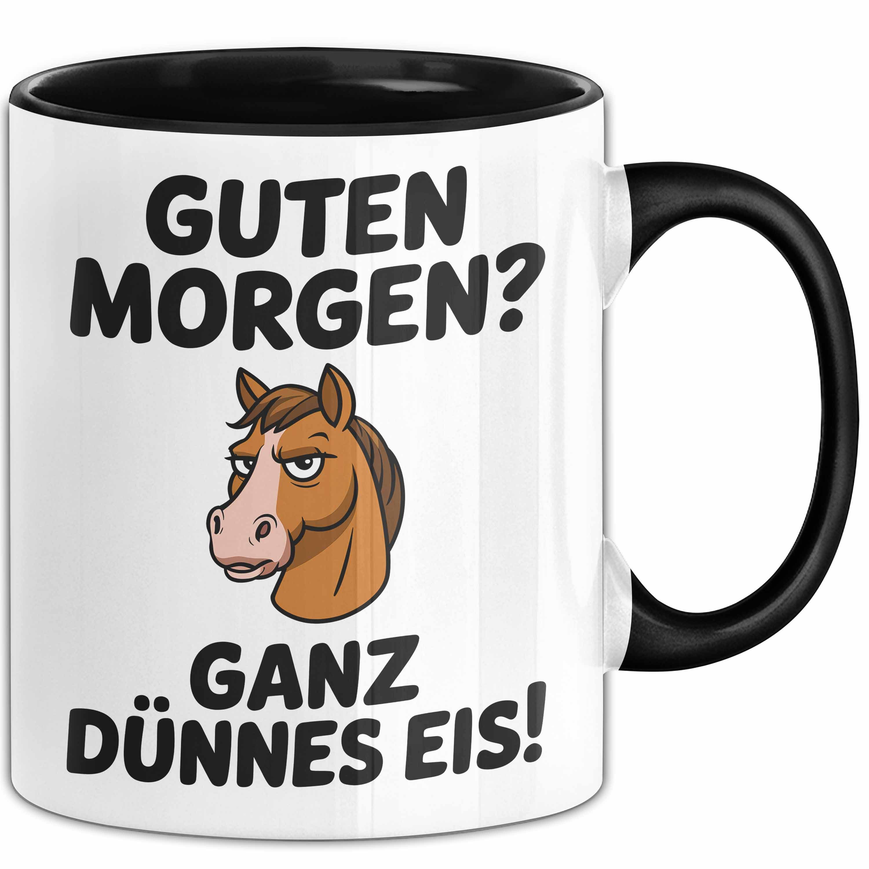 Trendation Tasse Morgen Tasse Geschenk Guten Morgen Ganz Duennes Eis Geschenkidee Lusti, Keramik