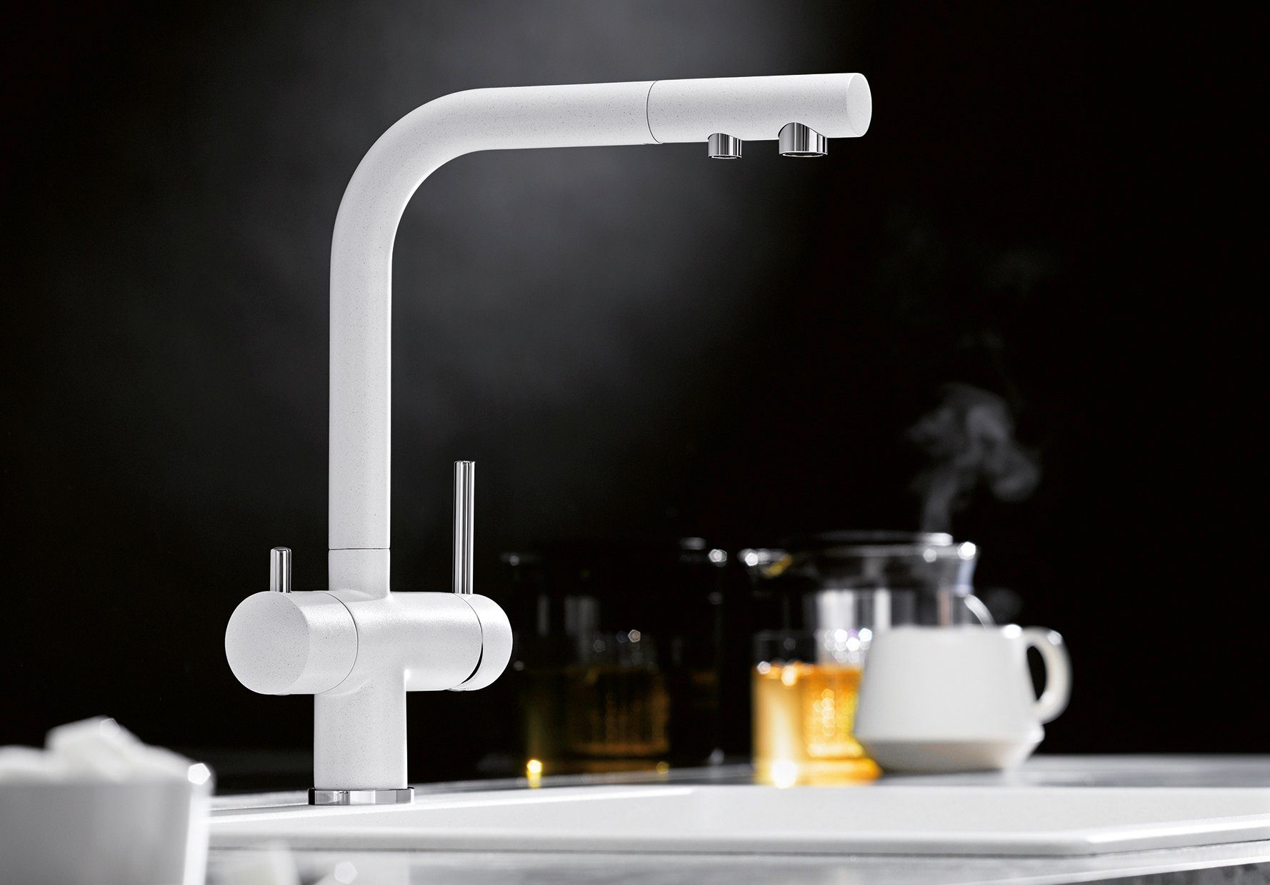 Blanco Küchenarmatur FONTAS II 3-in-1-Armatur für Kalt- und Warmwasser sowie für gefiltertes Wasser