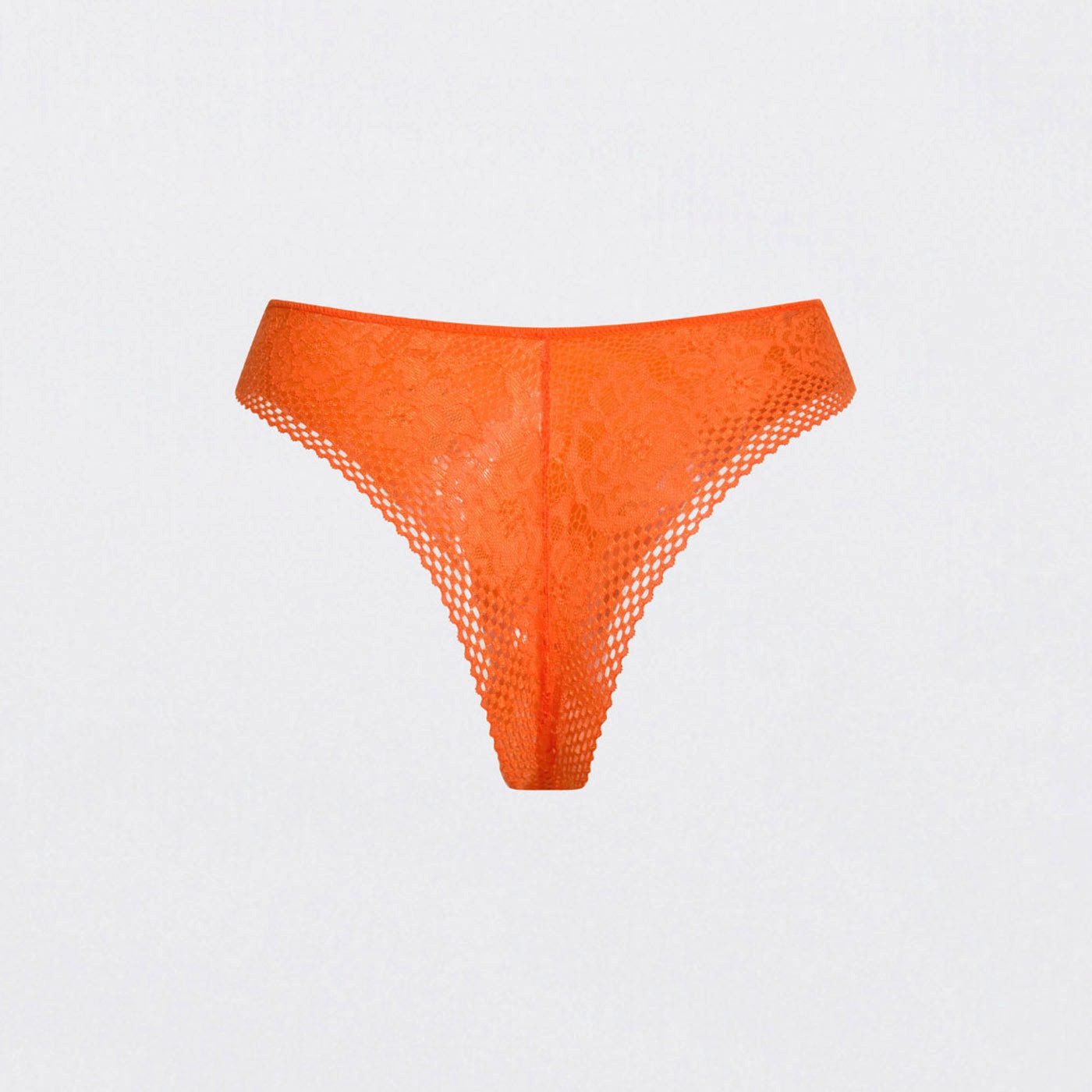 cfab Tanga Tanga mit Spitze-Sunset Orange-3XL