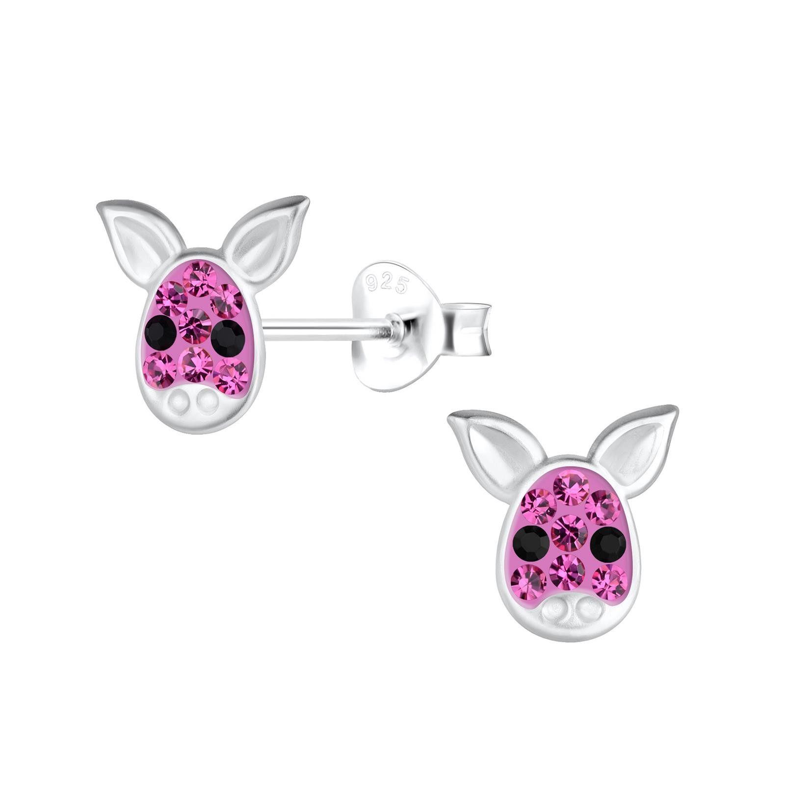 Ohrring-Set Schweine Kinder Ohrringe 925 Silber