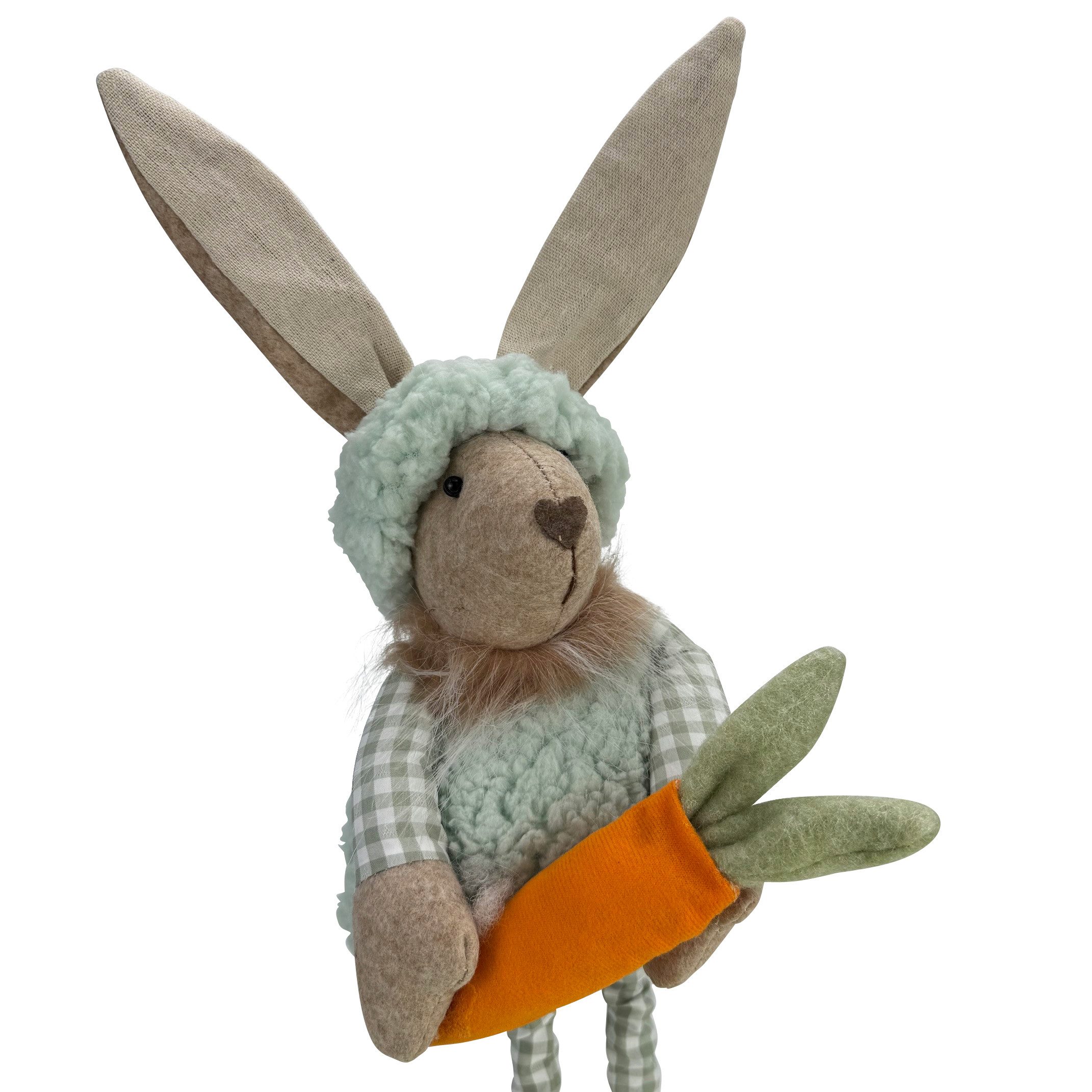 Online-Fuchs Osterhase - 2er Set Hasen mit Möhre und Teleskopbeinen - Oster günstig online kaufen