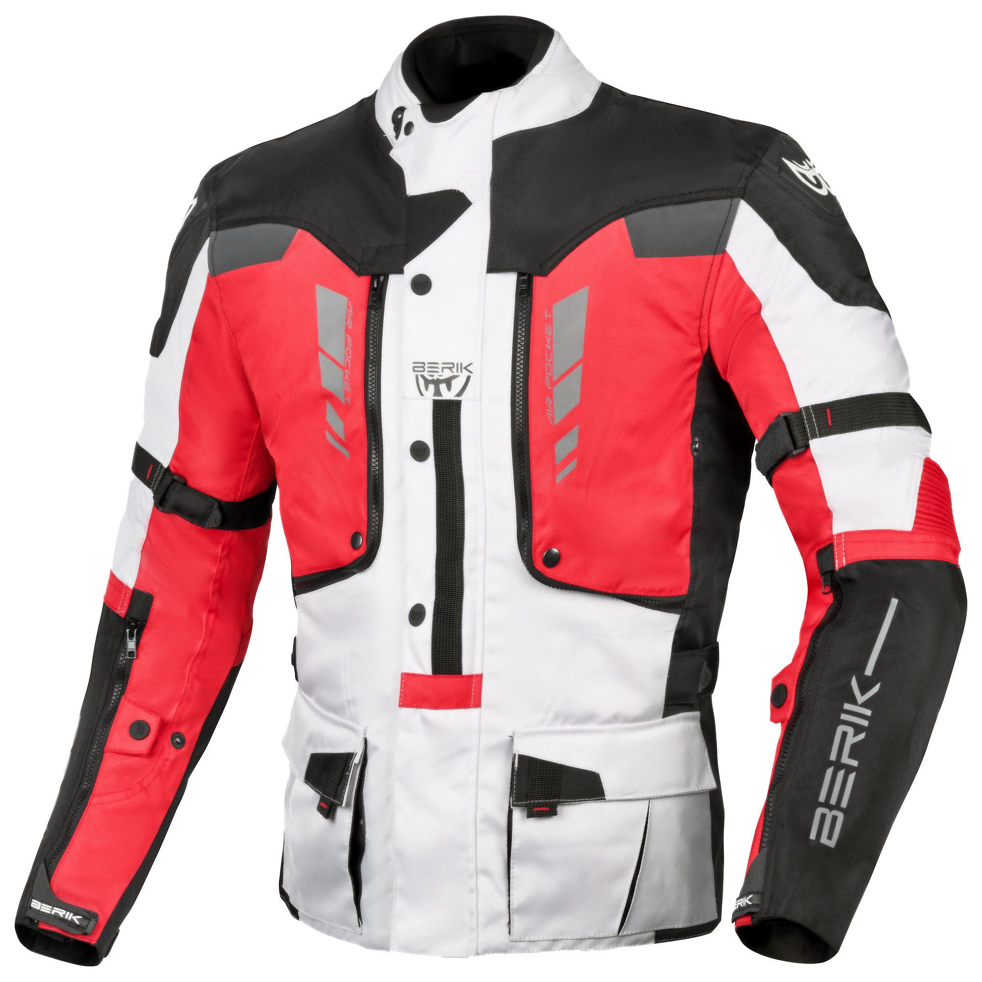 Berik Motorradjacke Ferpho wasserdichte Motorrad Textiljacke Verbindungsreißverschluss,Ellenbogenprotektoren enthalten,herausn