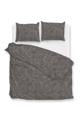 Bettwäsche Zo! Home Cotton Bettwäsche 135x200 Paisley di Lino Dark Grey grau, Zo!Home, Baumwolle, 2 teilig