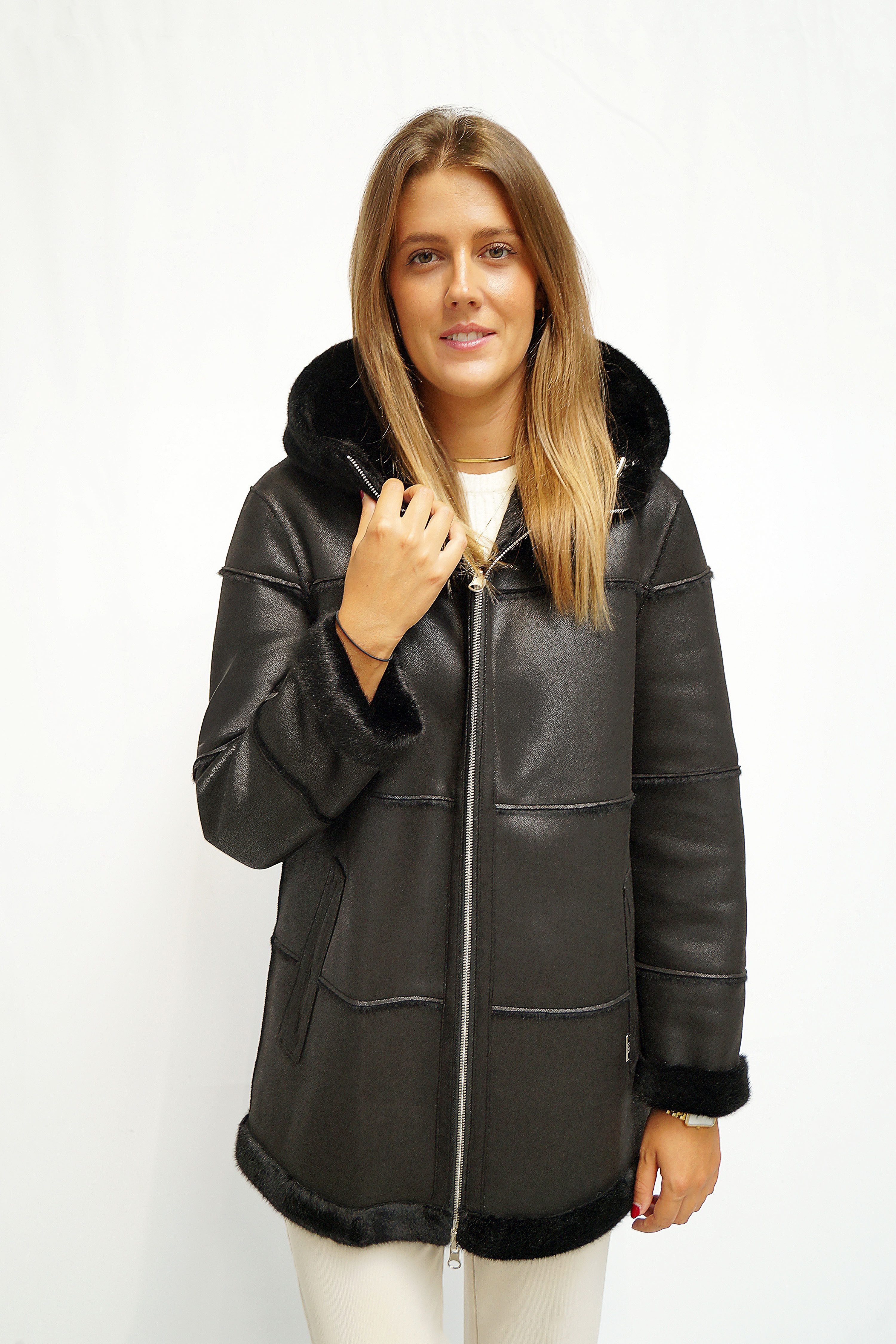 FUNK since 1776 Lederimitatjacke Lange Wendejacke günstig online kaufen