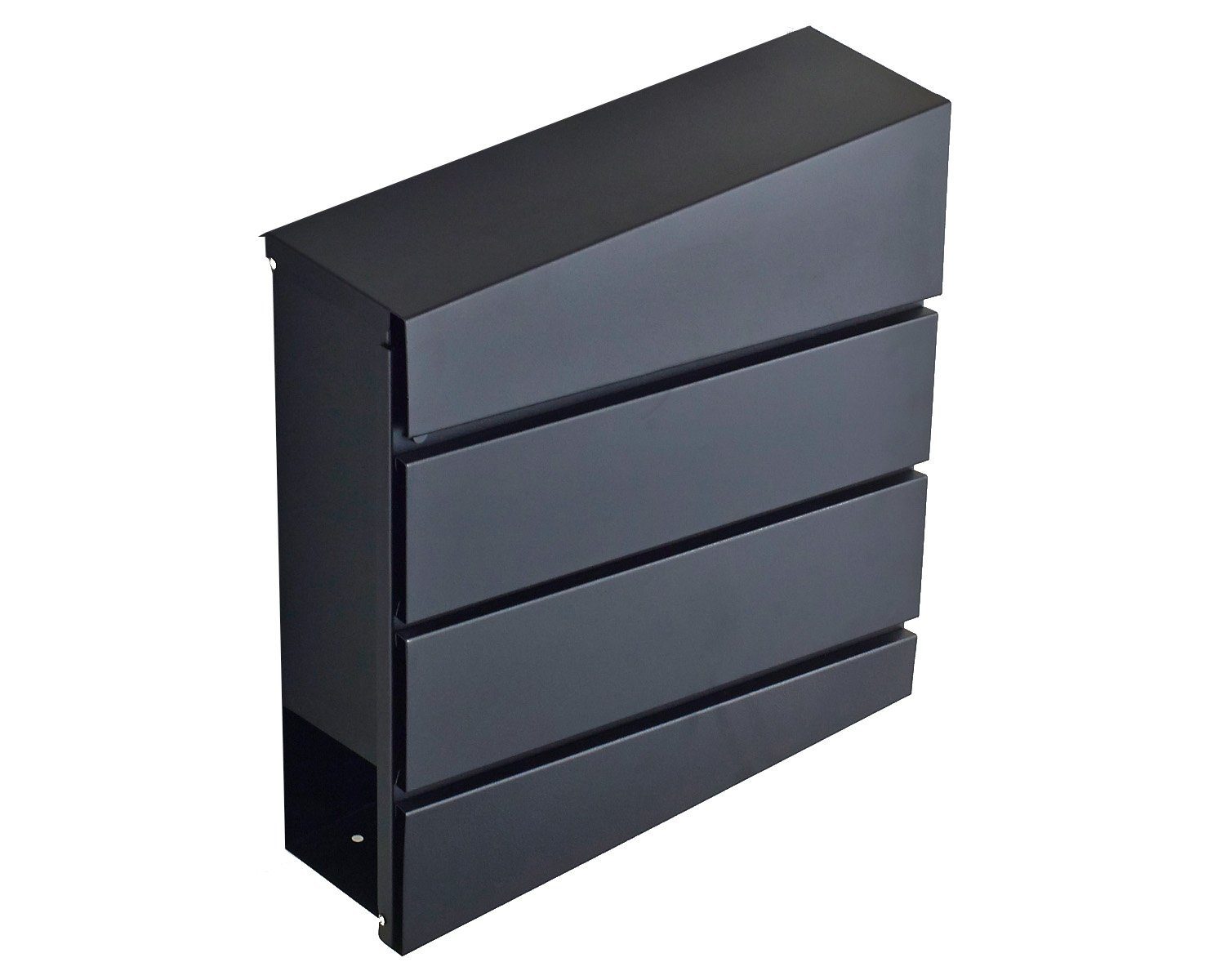 HAC24 Briefkasten Hausbriefkasten Wandbriefkasten Postkasten, Schwarz günstig online kaufen
