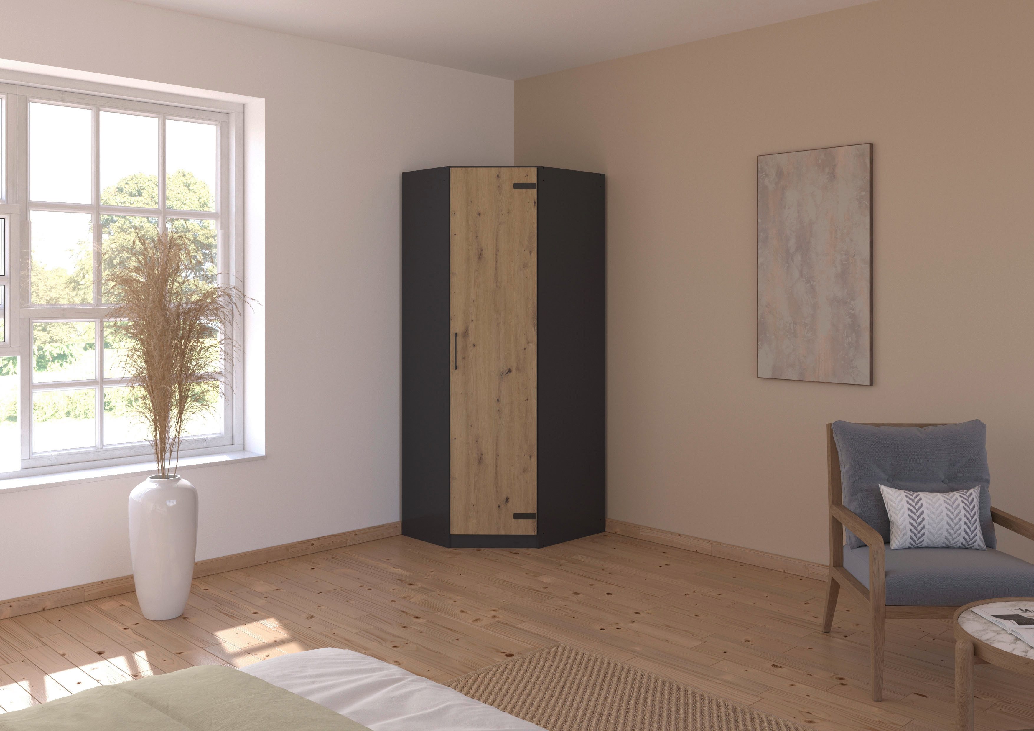 rauch Eckkleiderschrank Holmes im Industrial Style