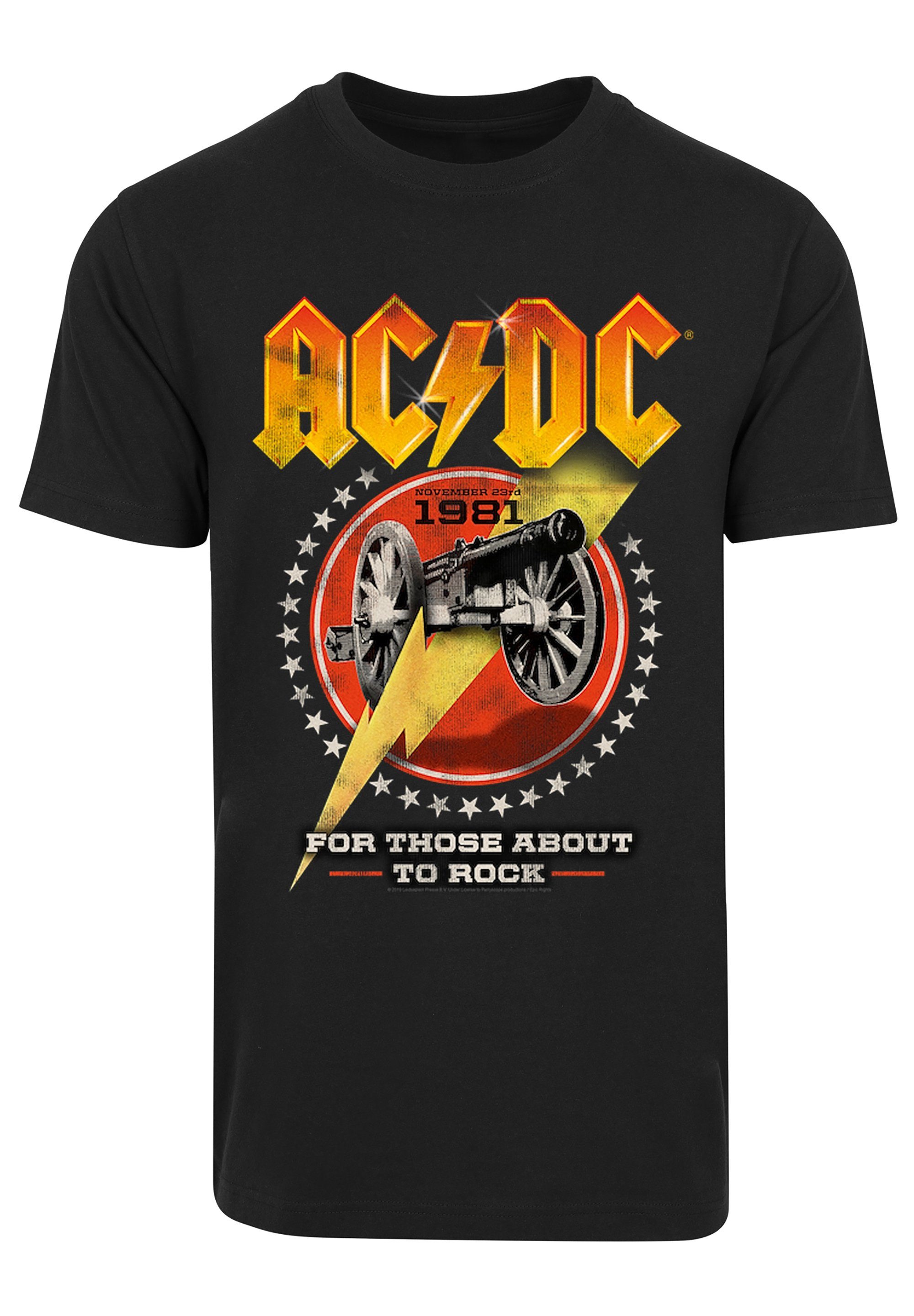 1981 T-Shirt F4NT4STIC Kinder & About für Rock To Herren For ACDC Those Print