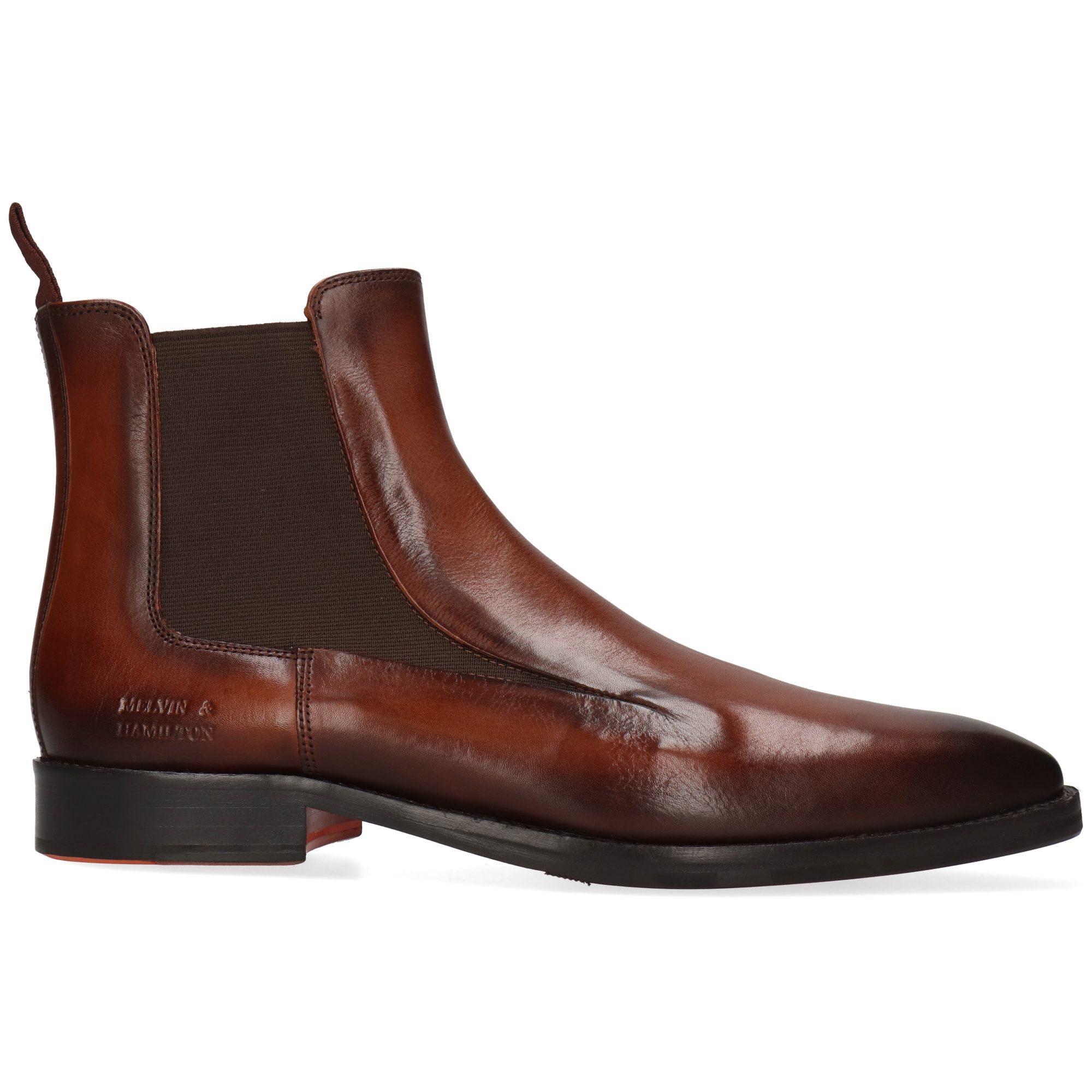 Melvin & Hamilton Lawrence 7 Leder-Stiefeletten für Herren Stiefelette Flache Absätze, Echtes Leder, Vegetabile Gerbung