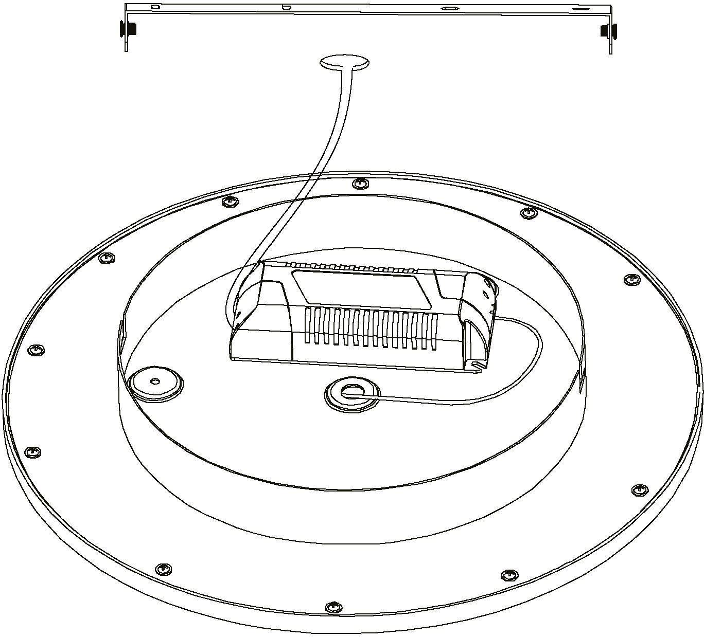 EGLO Deckenleuchte SARSINA, Durchmesser cm 45 Dimmfunktion, integriert, dimmbar, LED Neutralweiß, fest