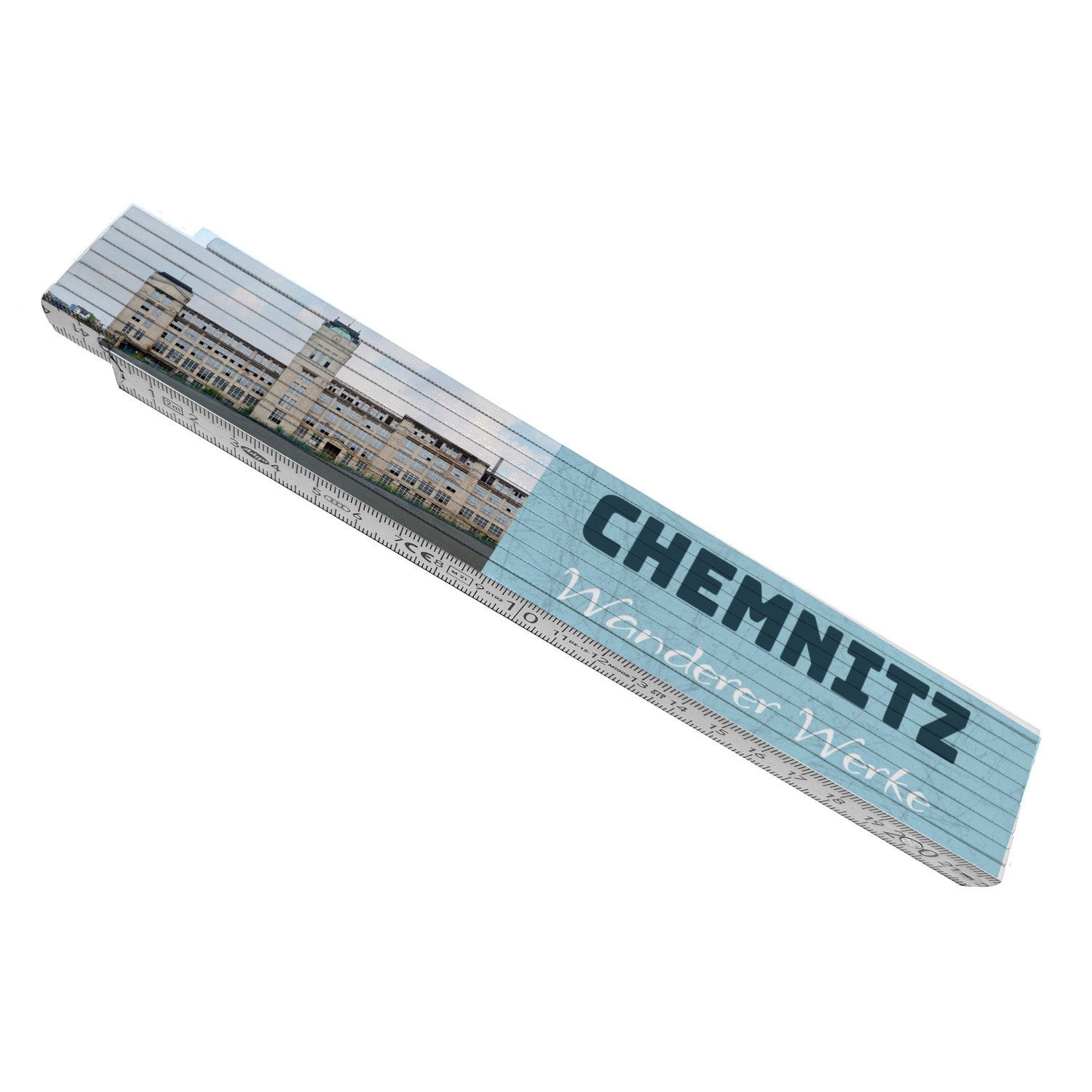 speecheese Zollstock streetline Chemnitz Wanderer Werke Meterstab aus Holz