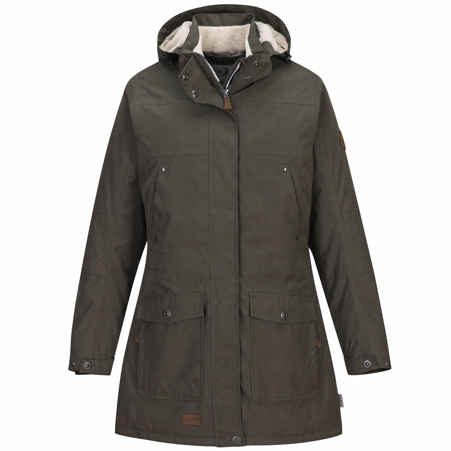 RennerXXL Regenmantel Blue Wave Anke Gefütterter Damen Winterparka Steppfut günstig online kaufen