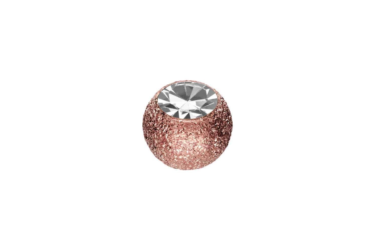 PIERCINGLINE Piercing-Set Chirurgenstahl Schraubkugel DIAMANTOPTIK + KRISTALL (Schraub-Aufsätze, 1-tlg)