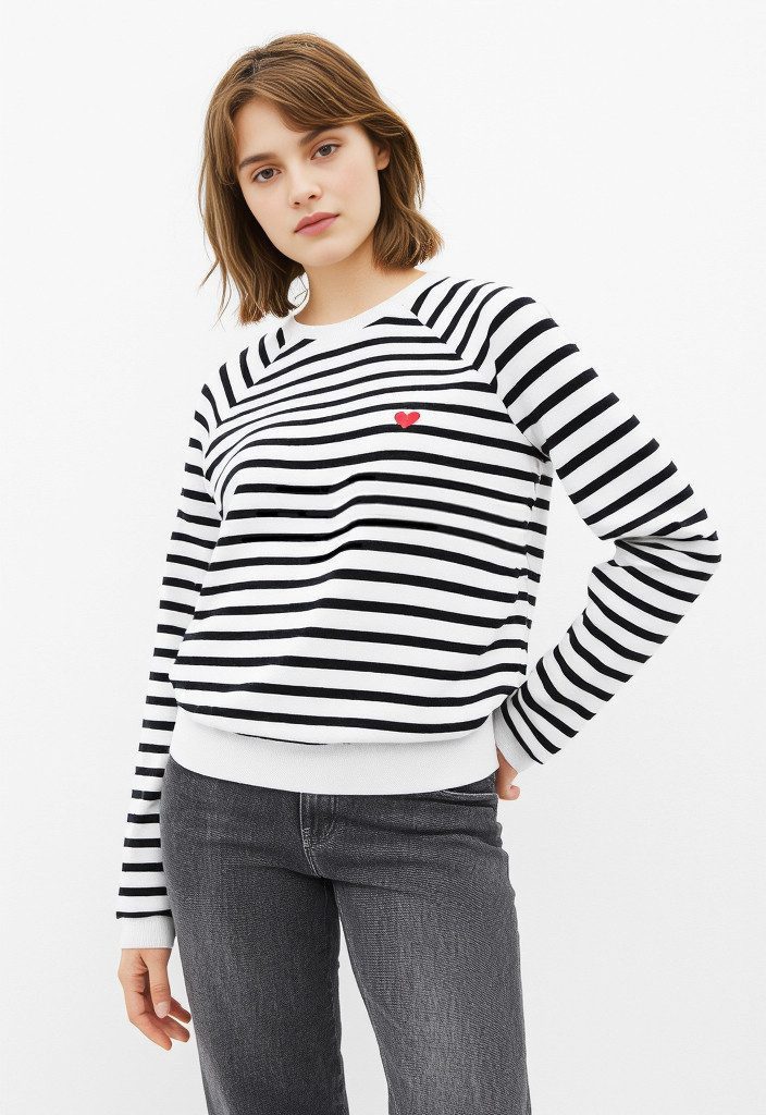pieces Sweatshirt PCGRETA LS EMB UB SWEAT NOOS - Sweatshirt - Langarmshirt günstig online kaufen