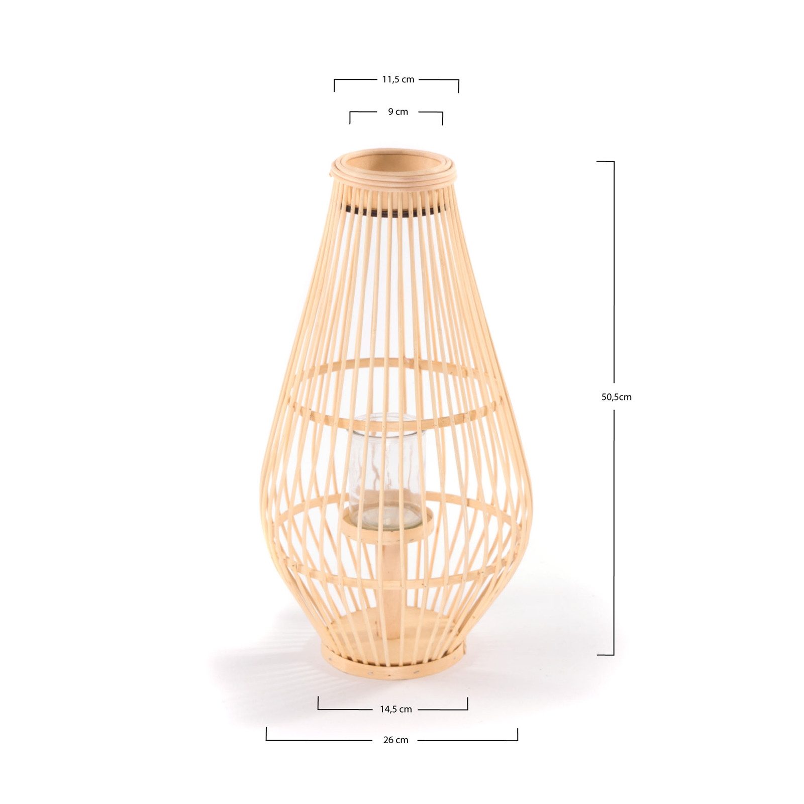 CREEDWOOD Windlicht BODEN KERZENHALTER "FINN", 50cm, Boho Windlicht, Kerzen günstig online kaufen