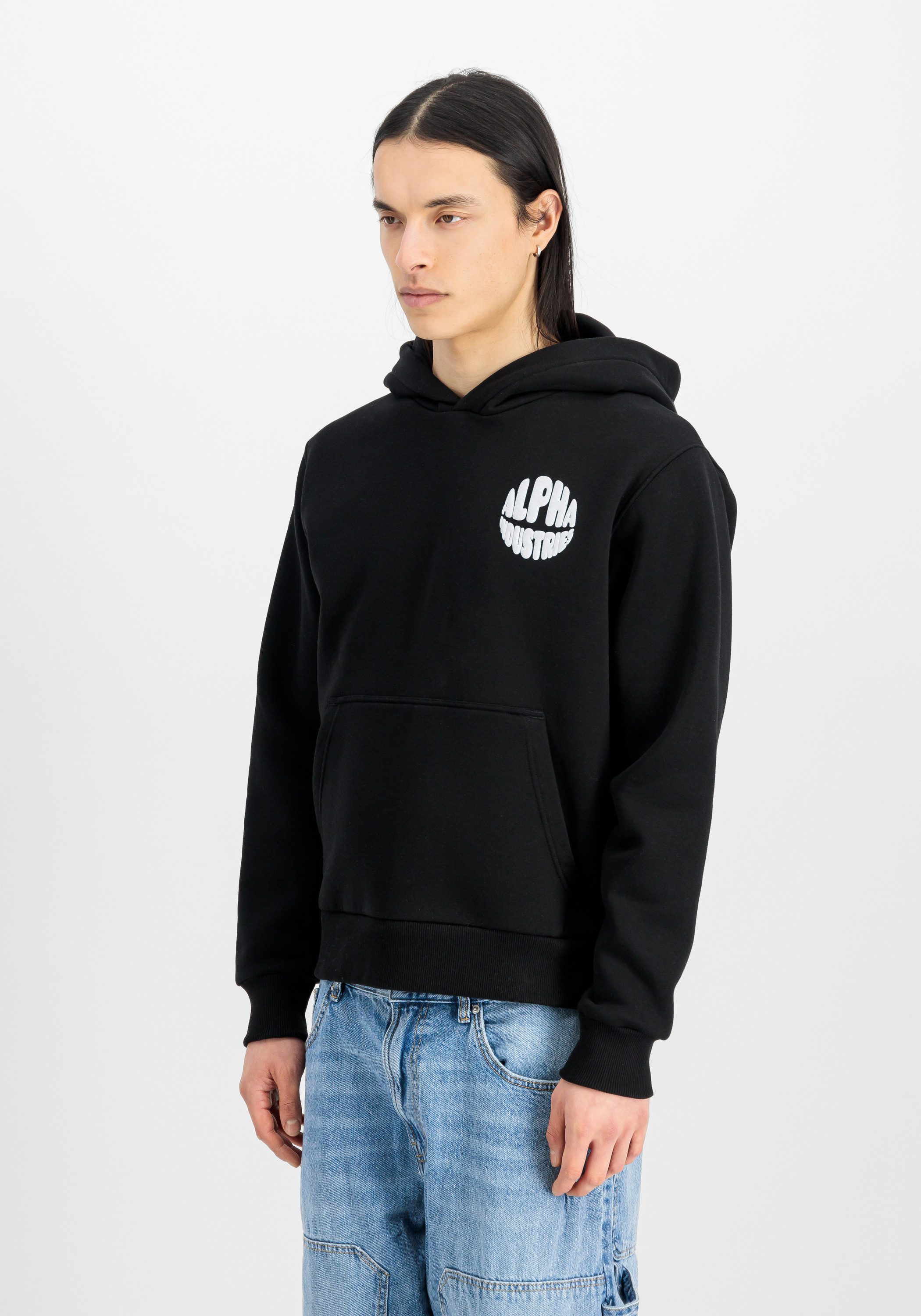 Alpha Industries Hoodie Logo Hoodie Backprint