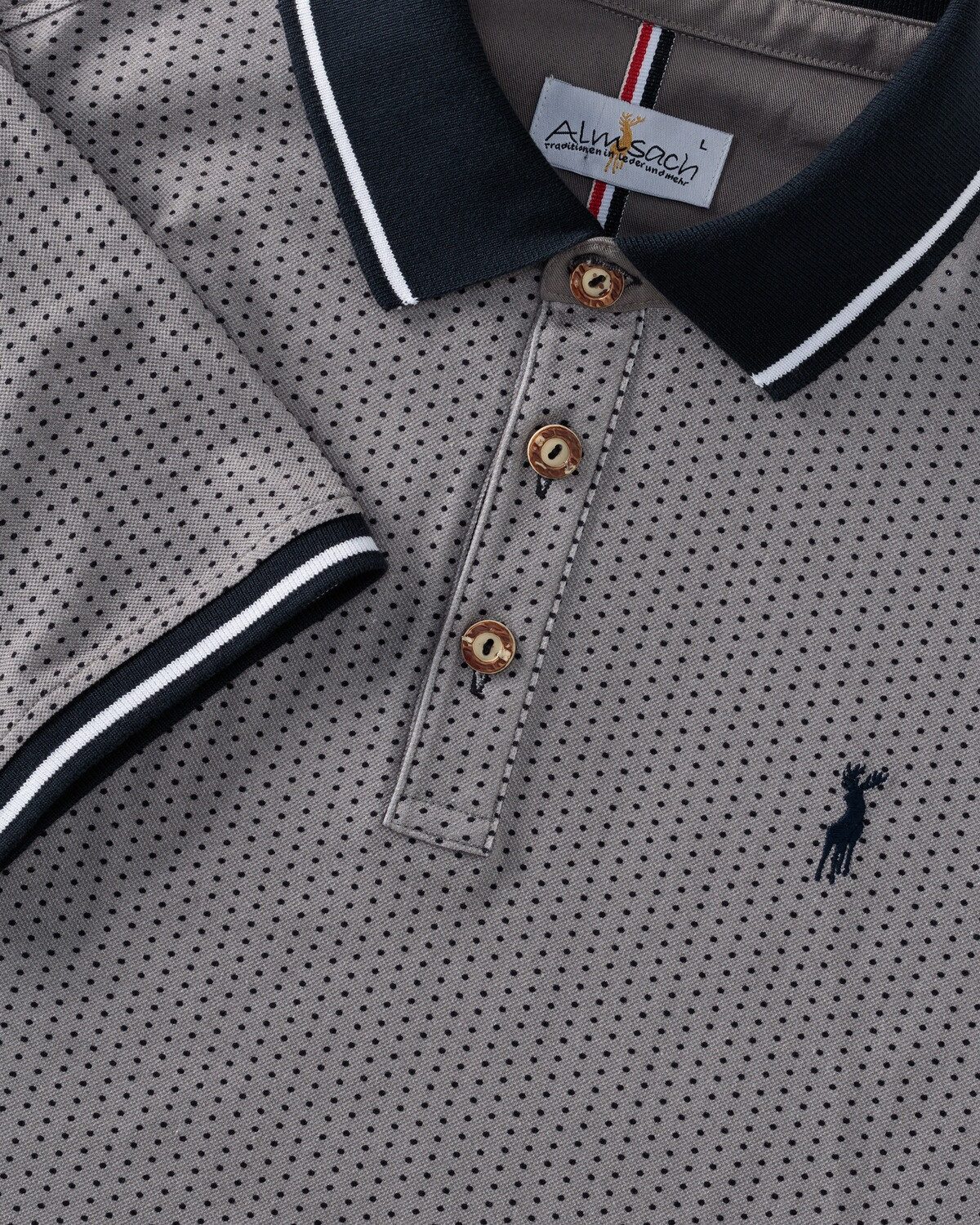 Almsach Poloshirt Trachten-Poloshirt