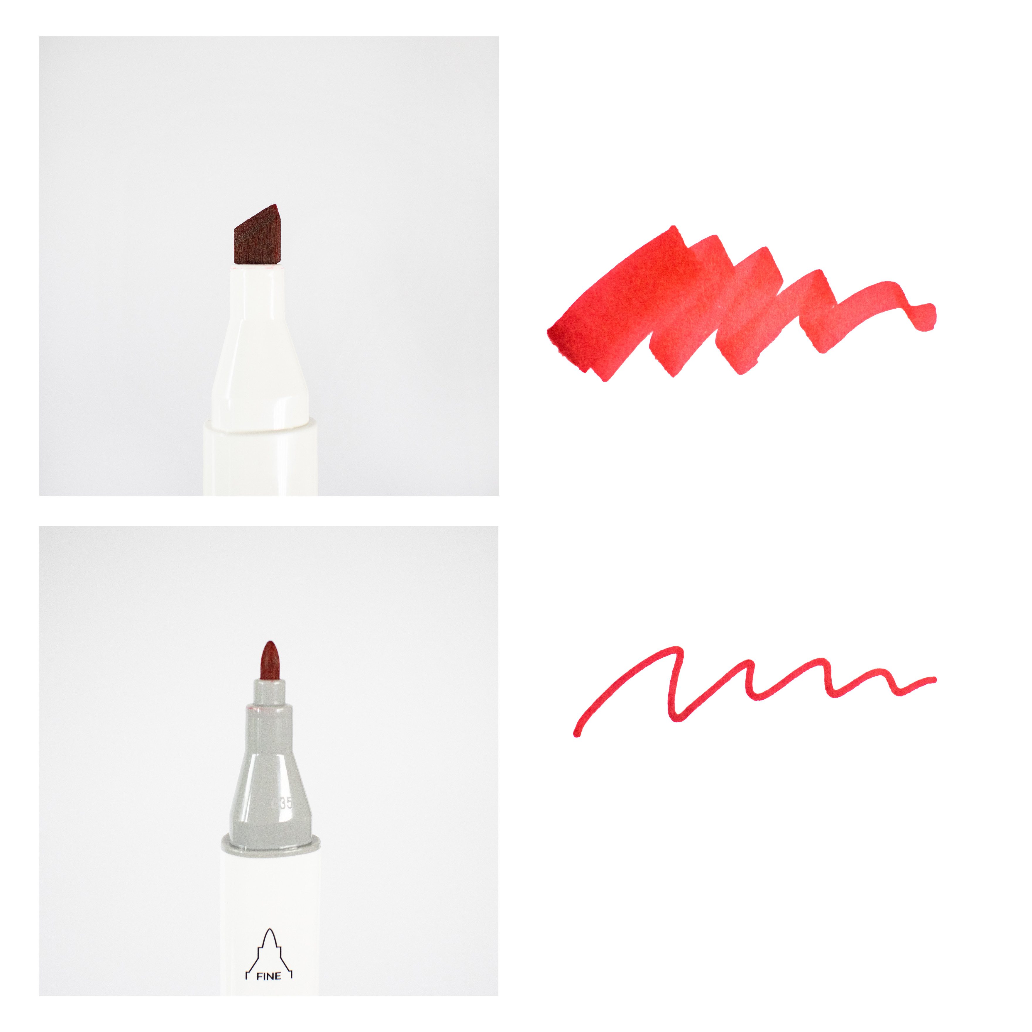 Mont Marte Marker Dual Tip Marker mit 24 / 48 / 54 Farben, Doppelspitzen für Zeichnen, Ideal auch zum Skizzieren, Kolorieren, Handlettering, Kalligrafieren