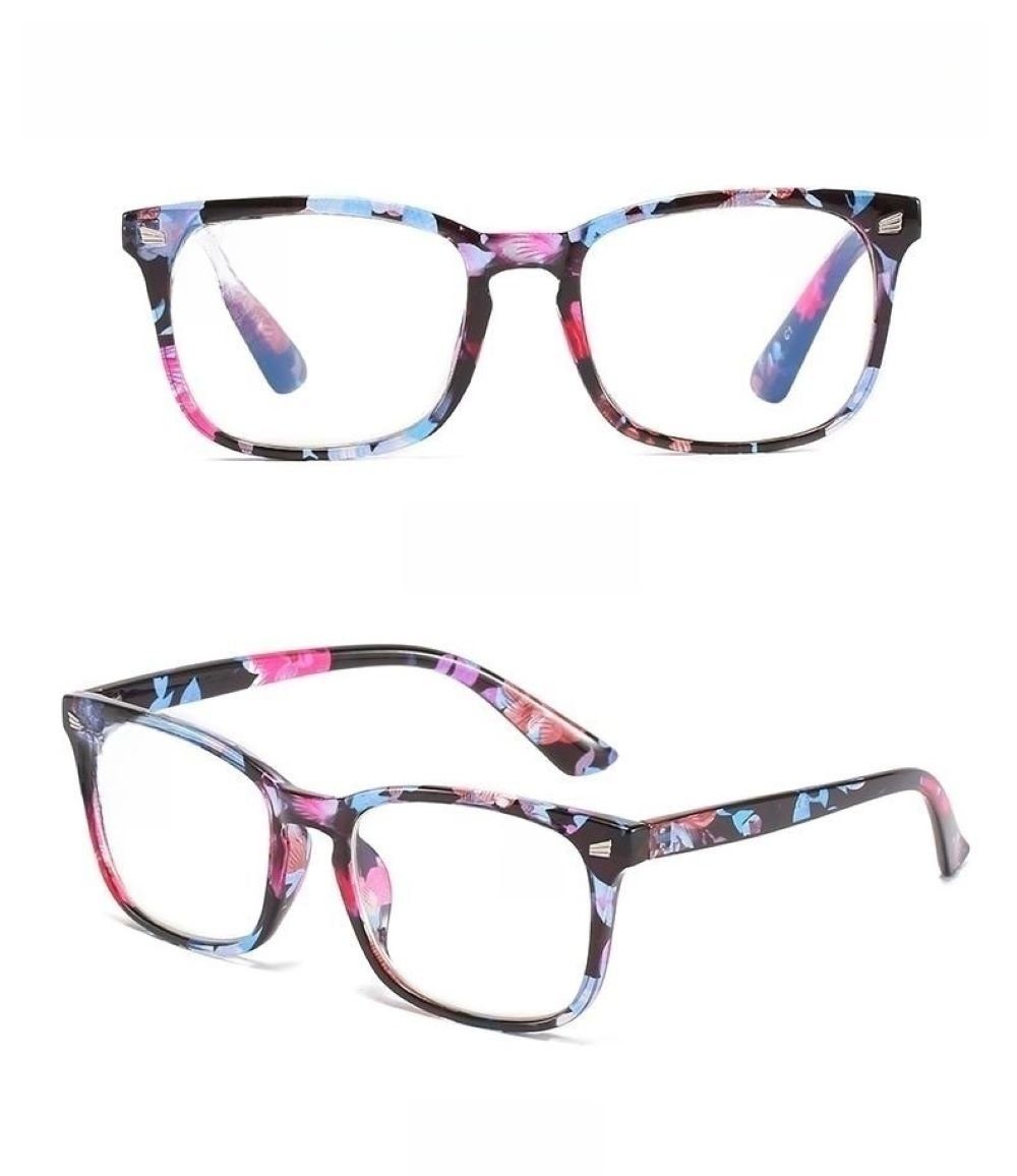 PACIEA Lesebrille Damen Herren Blaulichtfilter Bedruckter Vollrandrahmen Gaming Schutz