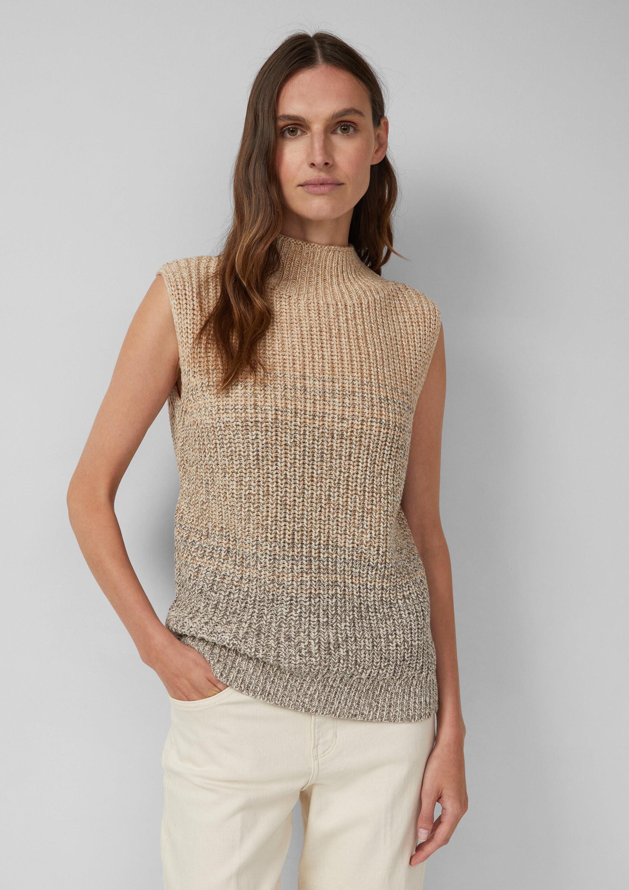 s.Oliver Rundhalspullover Strickpullunder Grobstrickpullunder mit Stehkrage günstig online kaufen