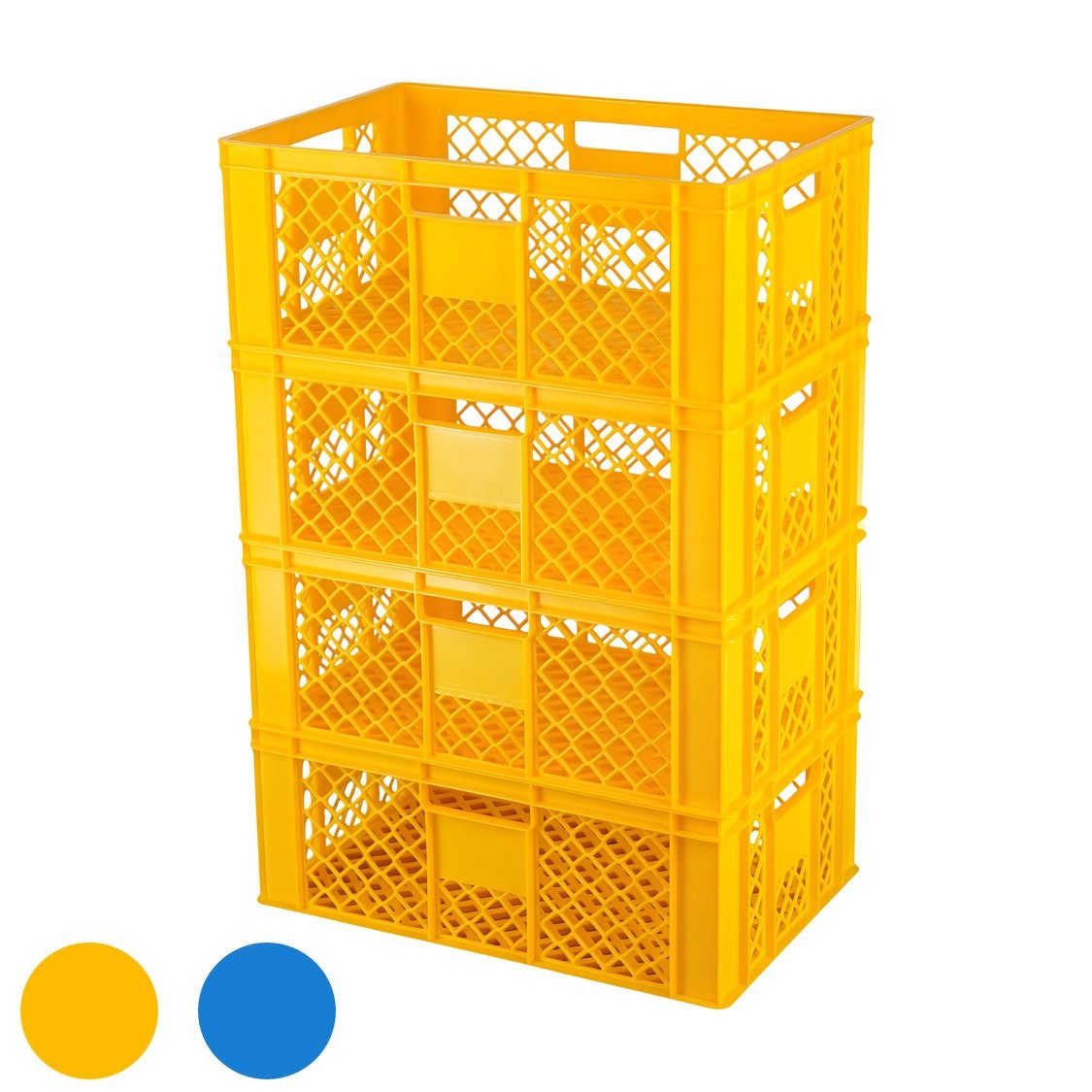 Logiplast Stapelbox 4 Stück Bäckerkisten / Brotkisten 600 x 400 x 230 mm