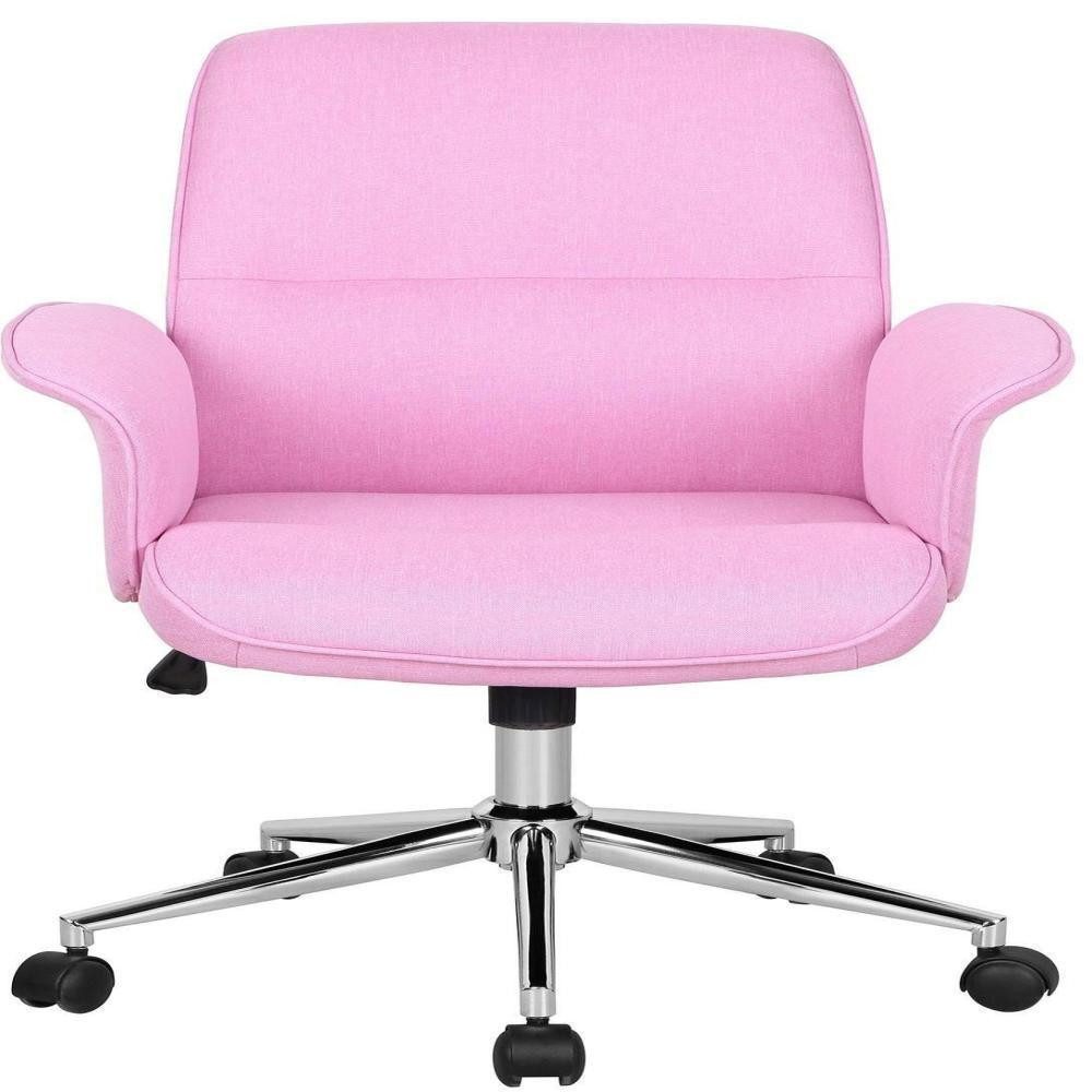 SixBros. Schreibtischstuhl Bürostuhl Pink Stoff - günstig online kaufen