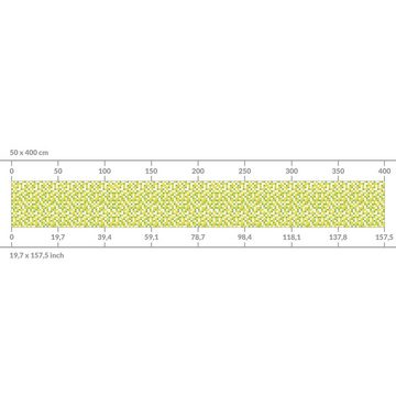 Bilderdepot24 Küchenrückwand grün dekor Fliesenoptik Muster Mosaikfliesen Frühlingsset, (1-tlg., Nischenrückwand - für Fliesenspiegel ohne Bohren - matt), Spritzschutz Rückwand Küche Herd - Folie selbstklebend versch. Größen