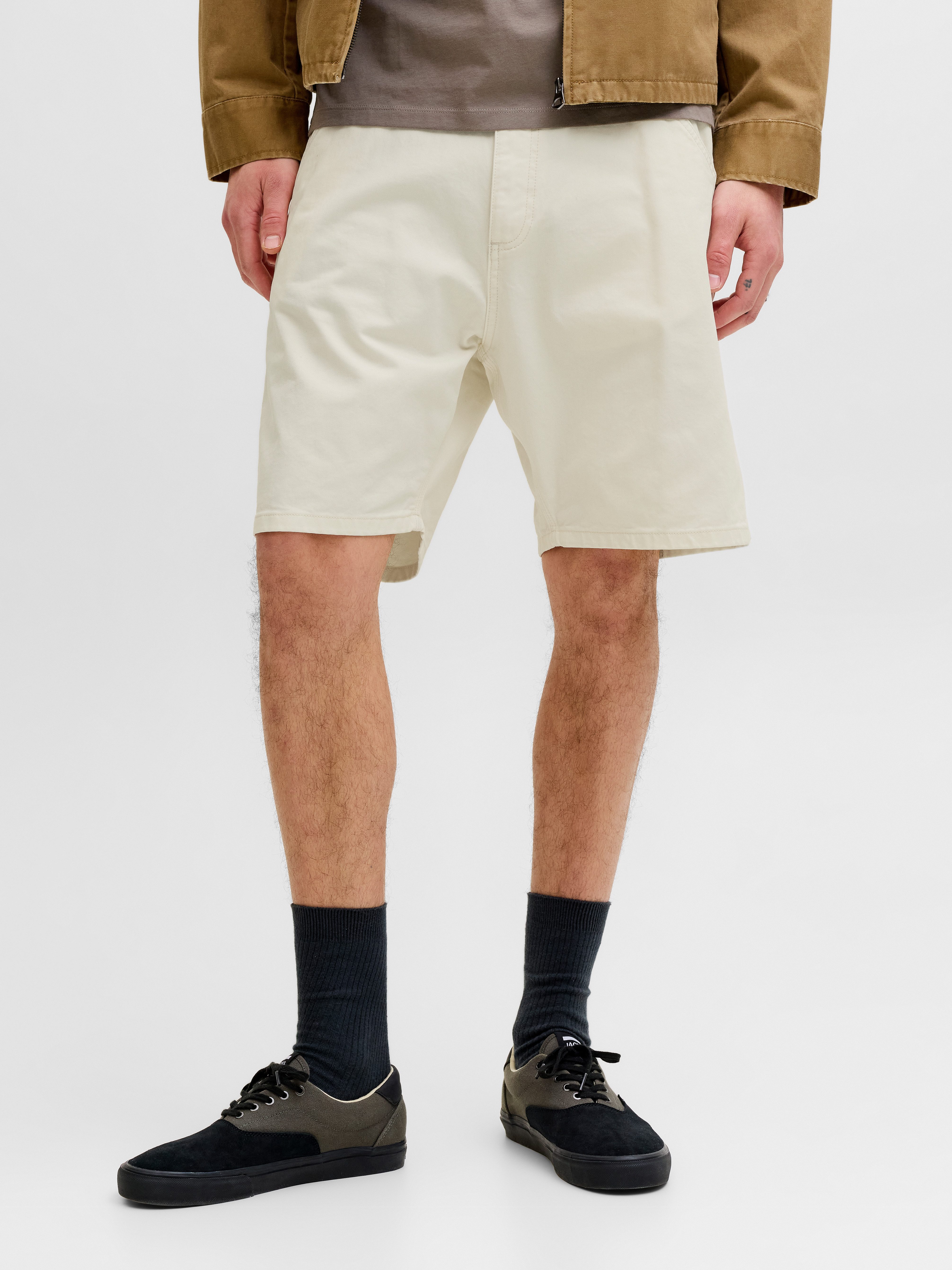 Jack & Jones Chinoshorts JPSTTONY RAYE WORKER SHORT MID SN Baumwolle, 5-Pocket Style