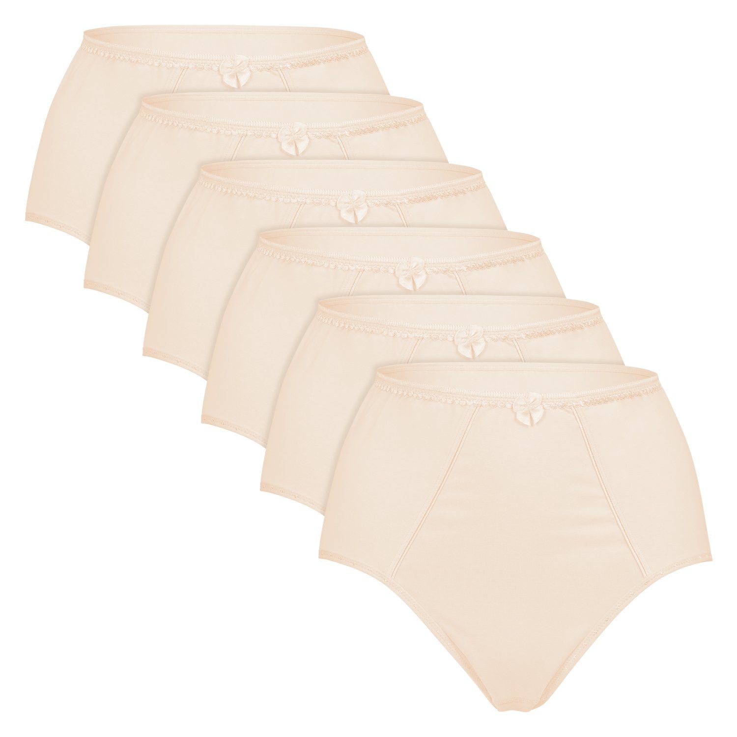celodoro Taillenslip Damen Taillenslip (6er Pack) Baumwoll-Slips Maxi Slips – Bild 5 von 5