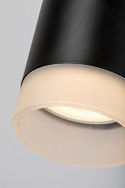 Rabalux LED Deckenspots "Toras" Holz, schwarz, rund, GU10, ø60mm