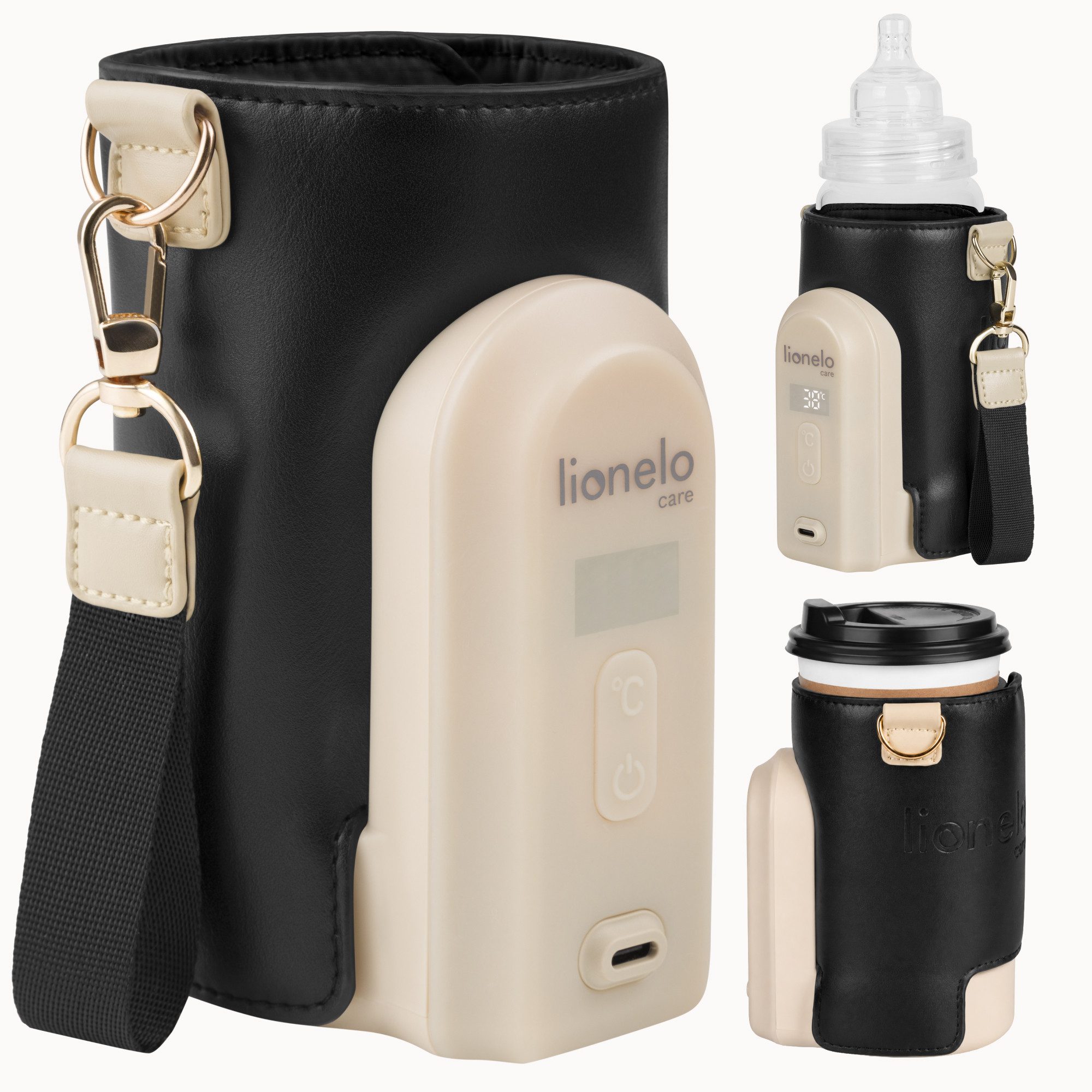 lionelo Babyflaschenwärmer THERMUP GO EVO, USB-C/4500mAh/9 Std. Betrieb
