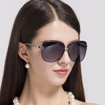 FIDDY Sonnenbrille Damen-Polarisierte Sonnenbrille mit zweifarbigen Gläsern (1-St)
