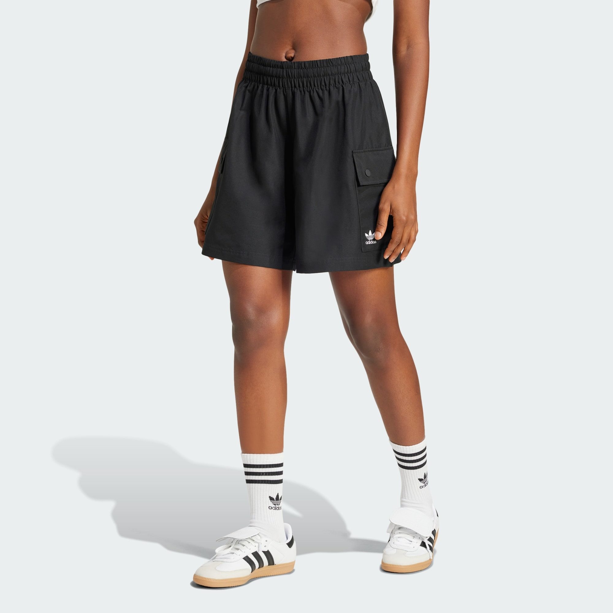 adidas Originals Shorts ESSENTIALS WOVEN HIGH-WAIST günstig online kaufen