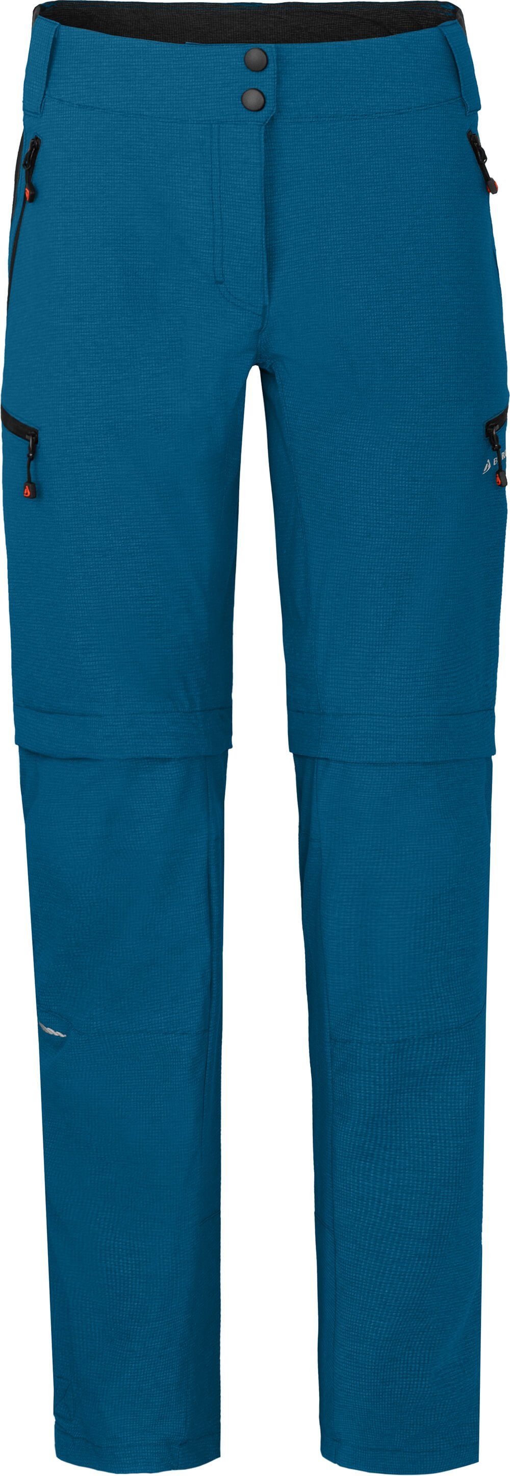 Bergson Zip-off-Hose »VALLI zip-off« Damen Radhose, robust elastisch,  Kurzgrößen, peacoat blau online kaufen | OTTO