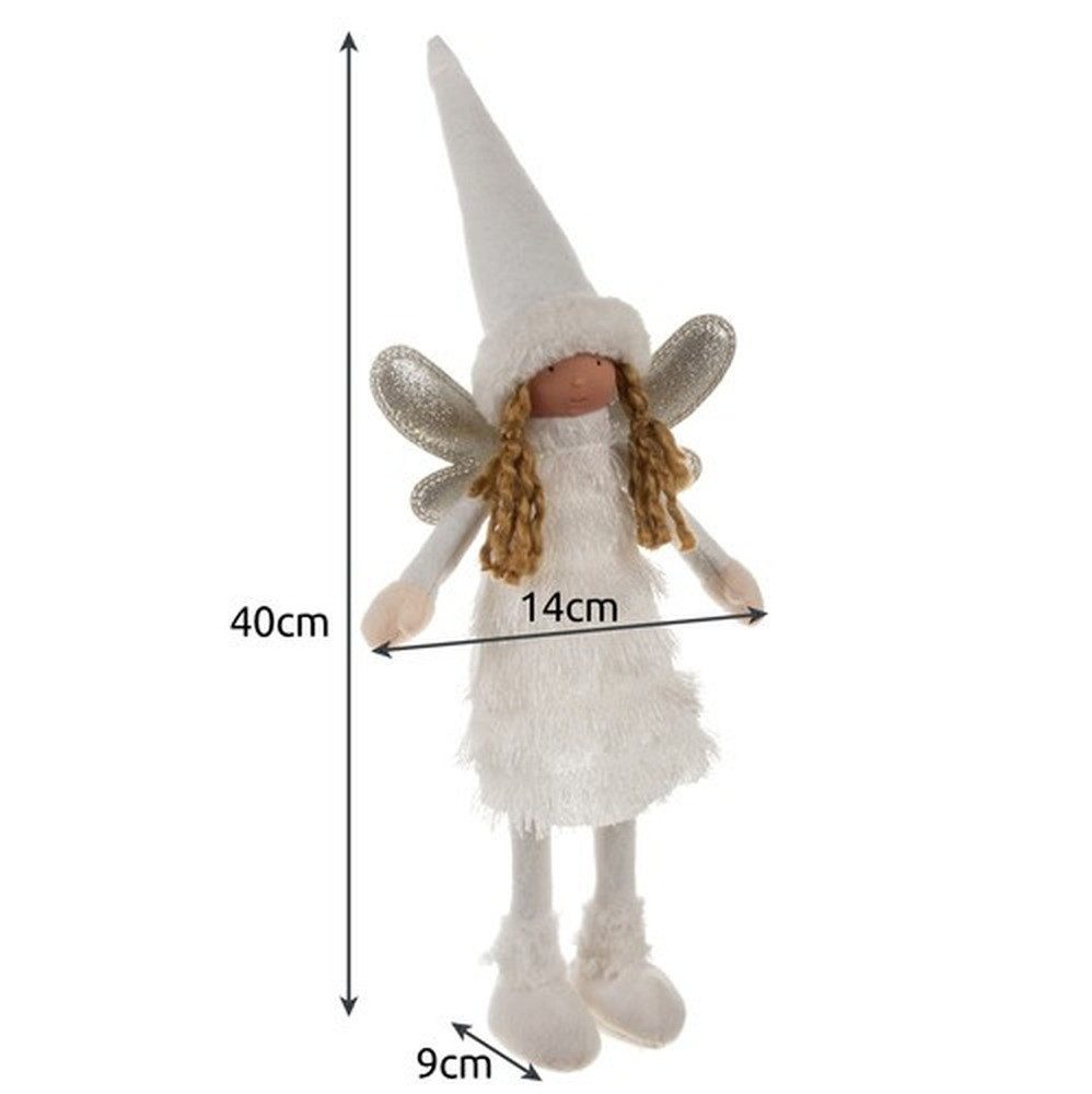 Ruhhy Weihnachtsfigur Weihnachtsfee Dekoengel (Spar-Set, weihnachtlich), Ideal als Blickfang am Kamin, unter dem Baum oder im Flur