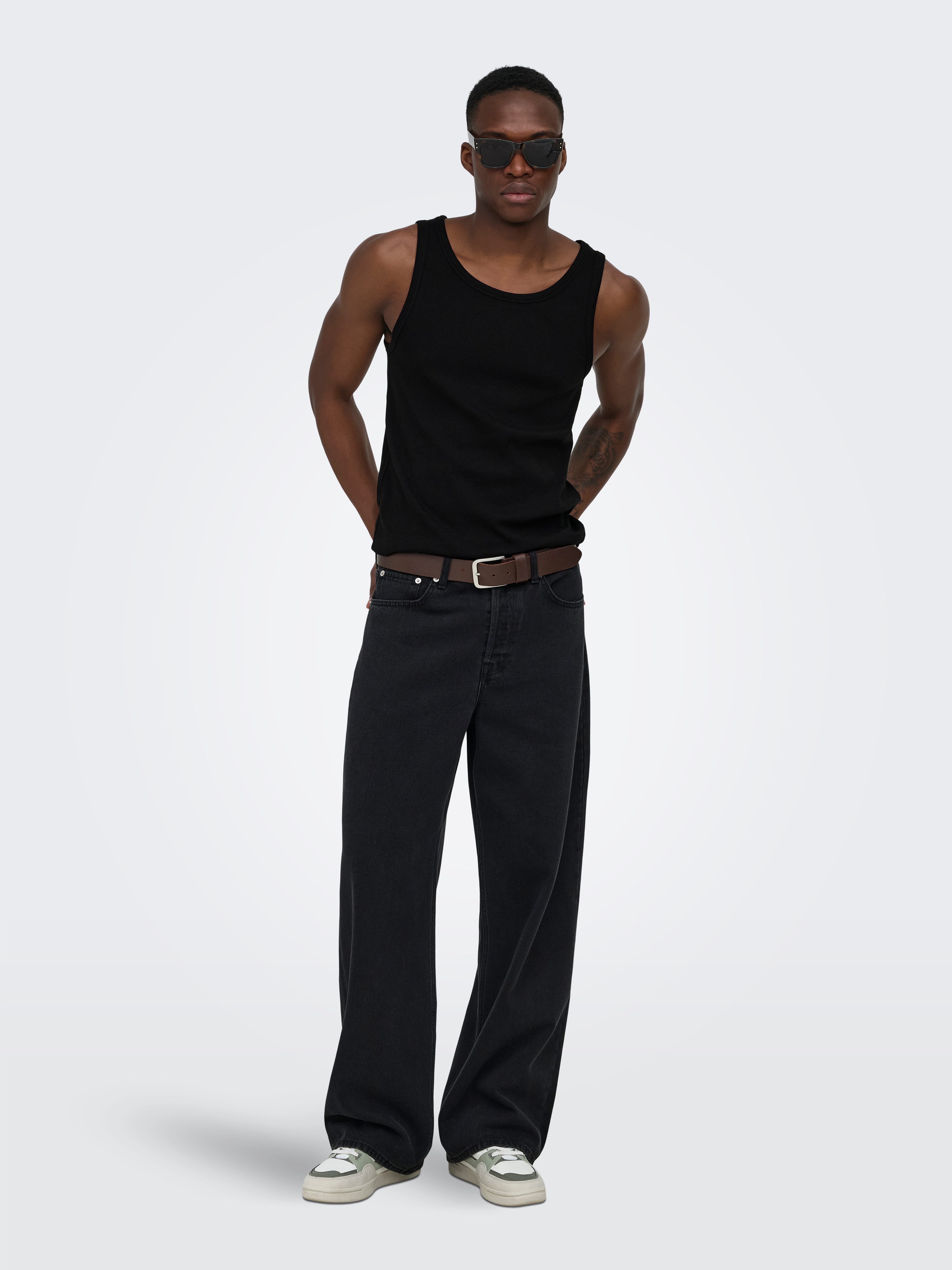 ONLY & SONS Rundhalsshirt ONSTANNER REG SL TANK TOP NOOS – Bild 5 von 5