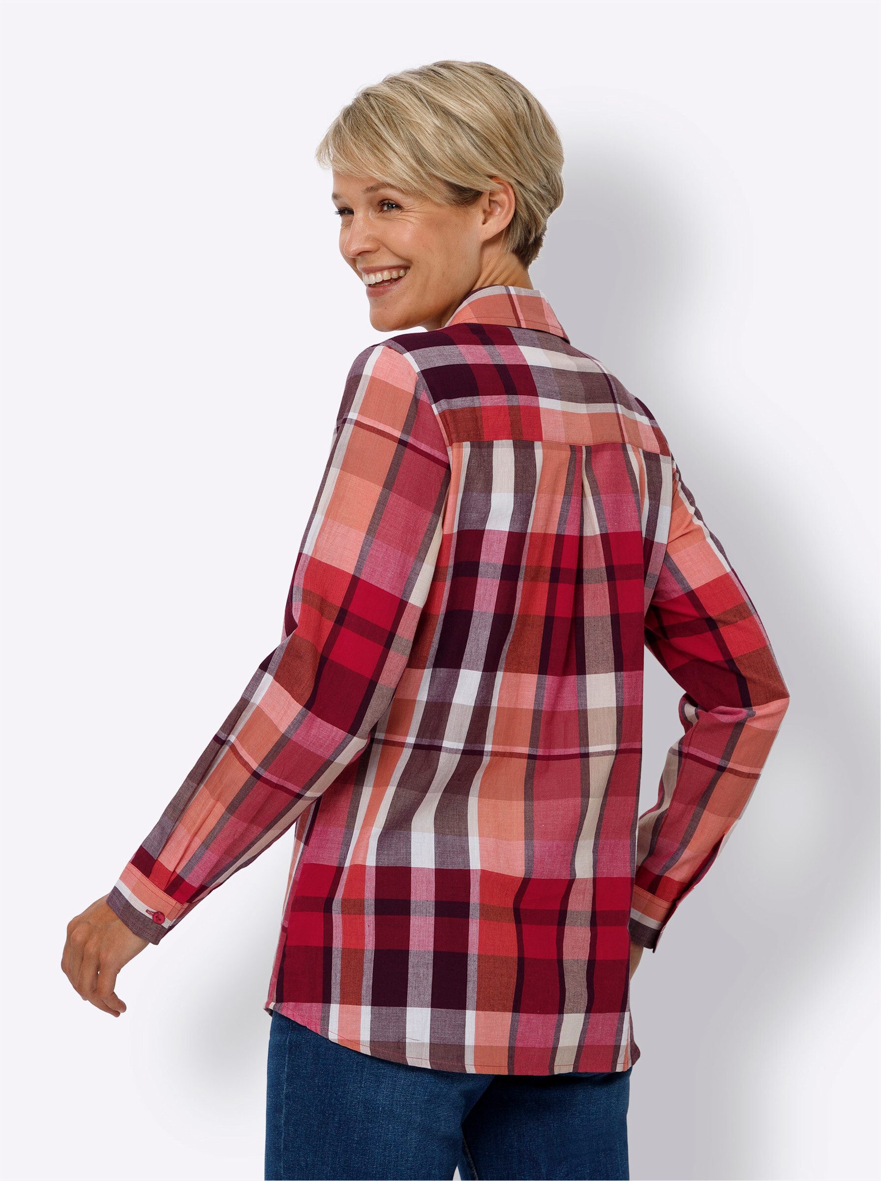 Sieh an! Klassische Bluse Longbluse . günstig online kaufen