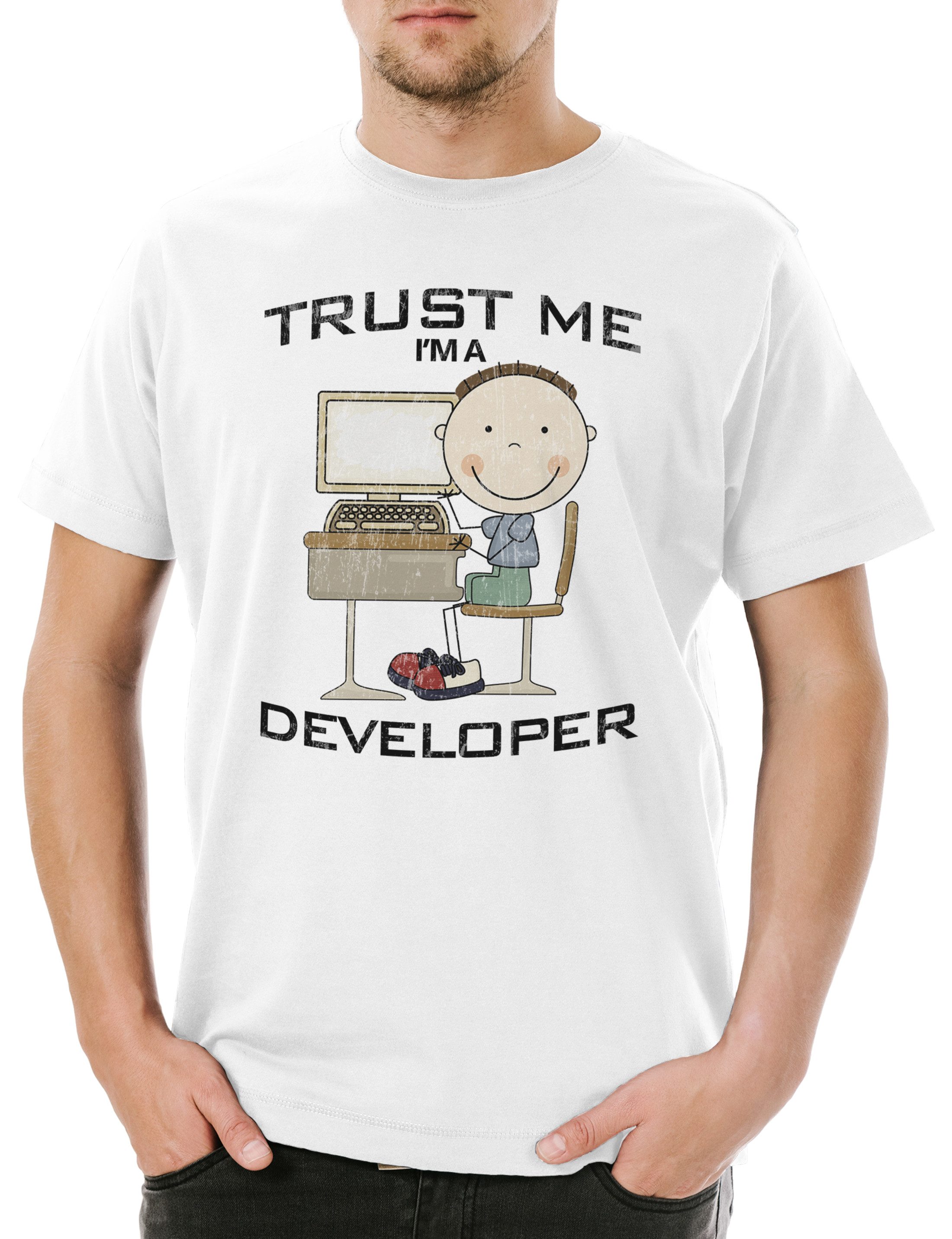 Print-Shirt Trust Me I'm A Developer Herren T-Shirt Software Entwickler