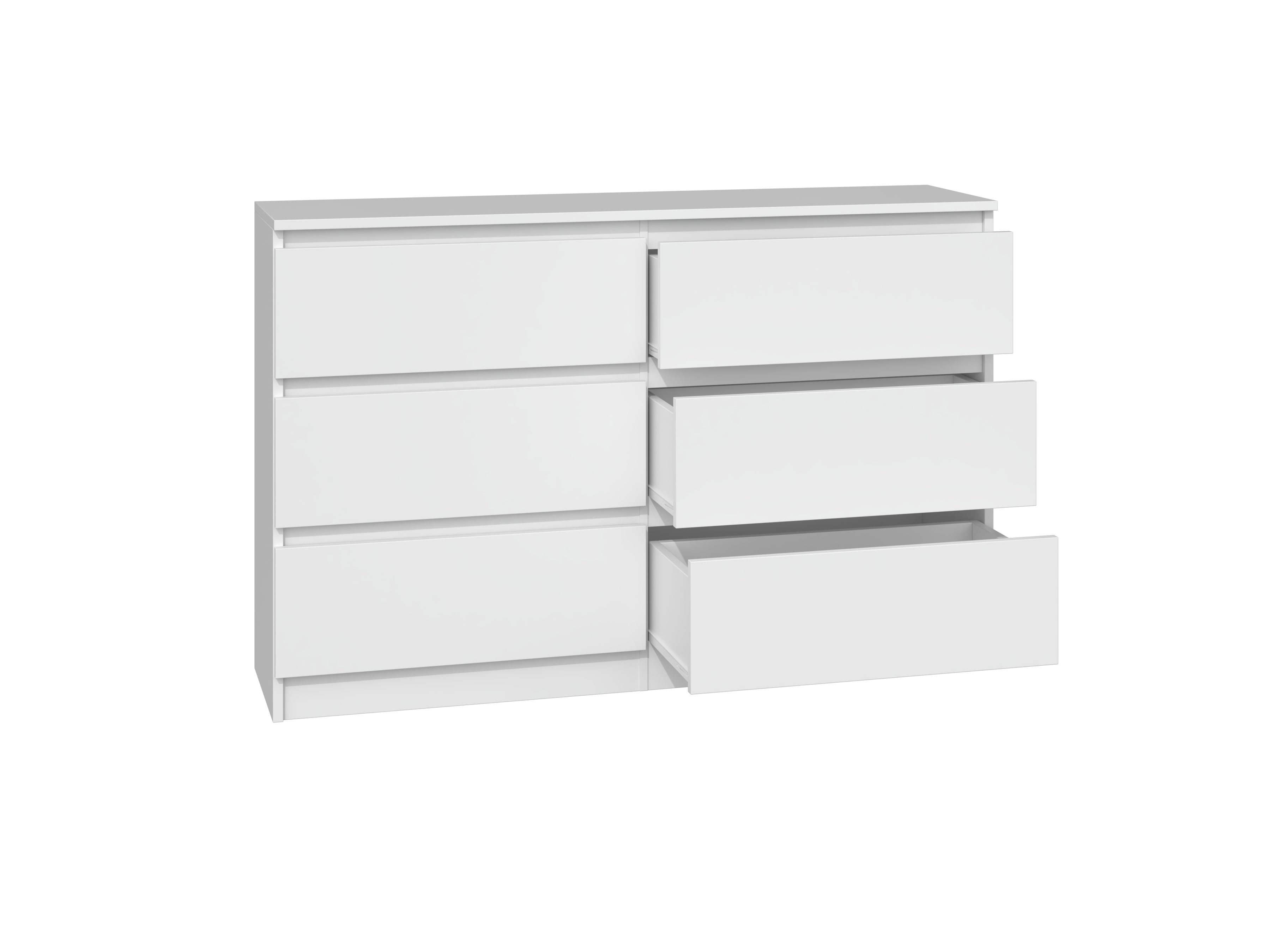 Raumhirsch Furniture Kommode Sideboard 120 cm breit (Maße 30 x 120 x 75 cm, 6 Schubladen), verschiedene Farben – Bild 2 von 5