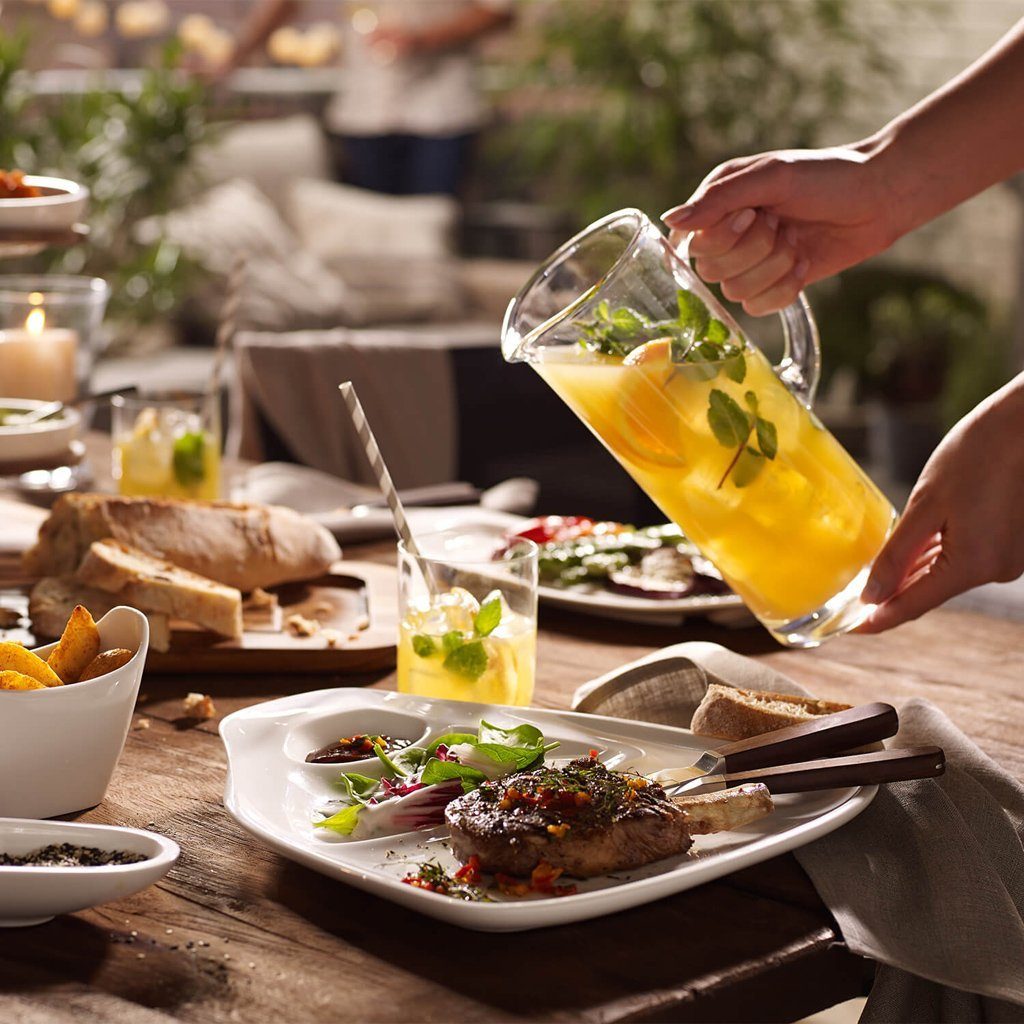 Villeroy & Boch Wasserkaraffe Entrée Krug, (1-tlg), Kristallglas, 1 Stck, spülmaschinenfest