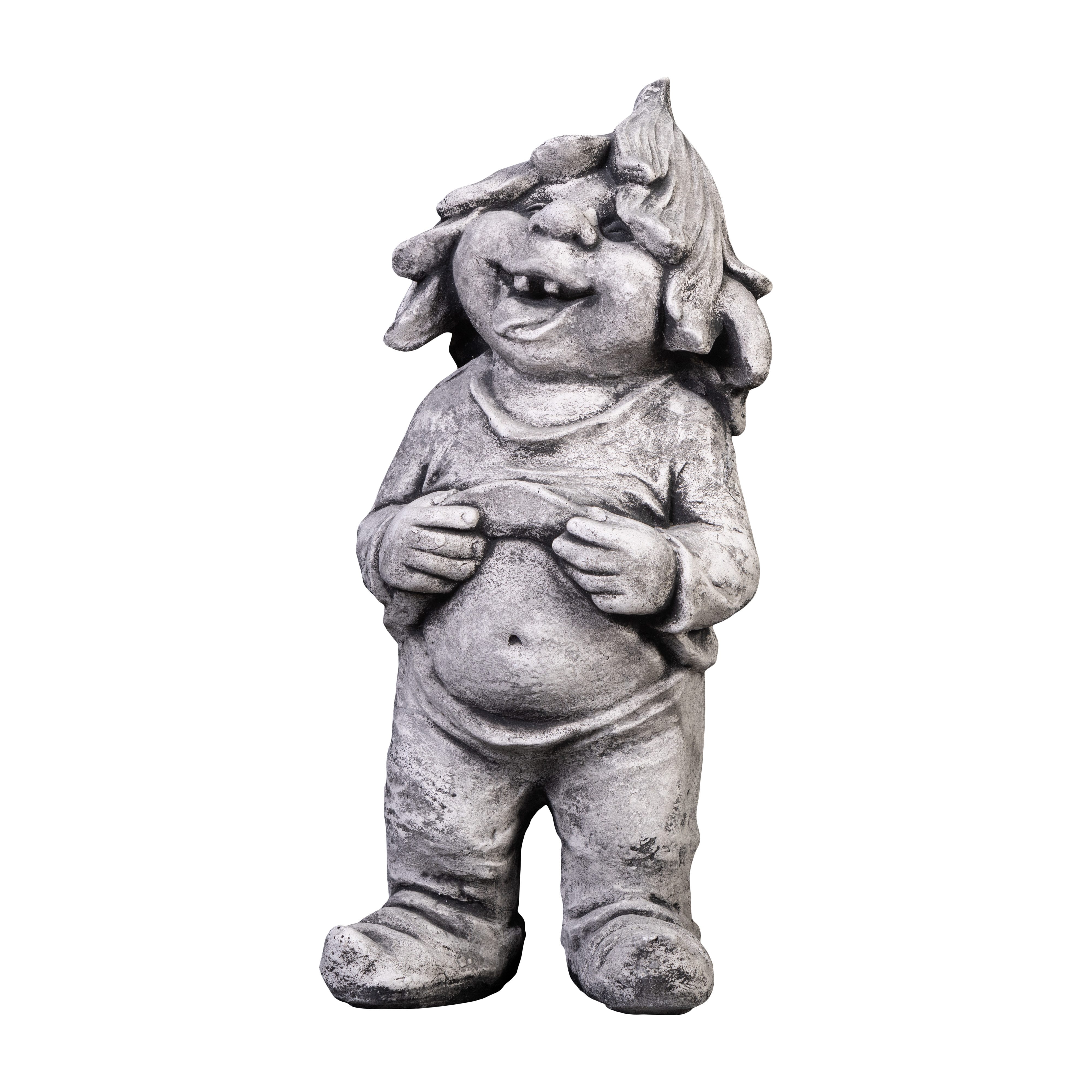 gartendekoparadies.de Gartenfigur Gnom EIN toller Kerl, Steinfigur, H. 40 cm, 12 kg, Frostsicher