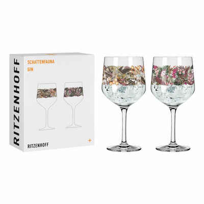 Ritzenhoff Cocktailglas »Schattenfauna Gin-Kelch 2er-Set 002«, Kristallglas, Made in Germany
