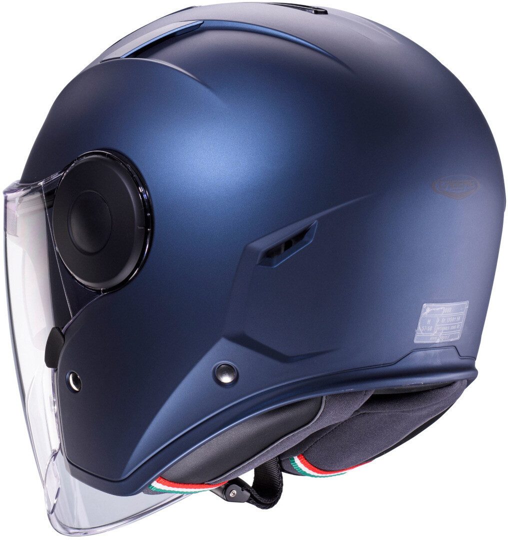 Caberg Motorradhelm Soho Jethelm, vorbereitet für Kommunikationssystem,integriertes Sonnenvisier