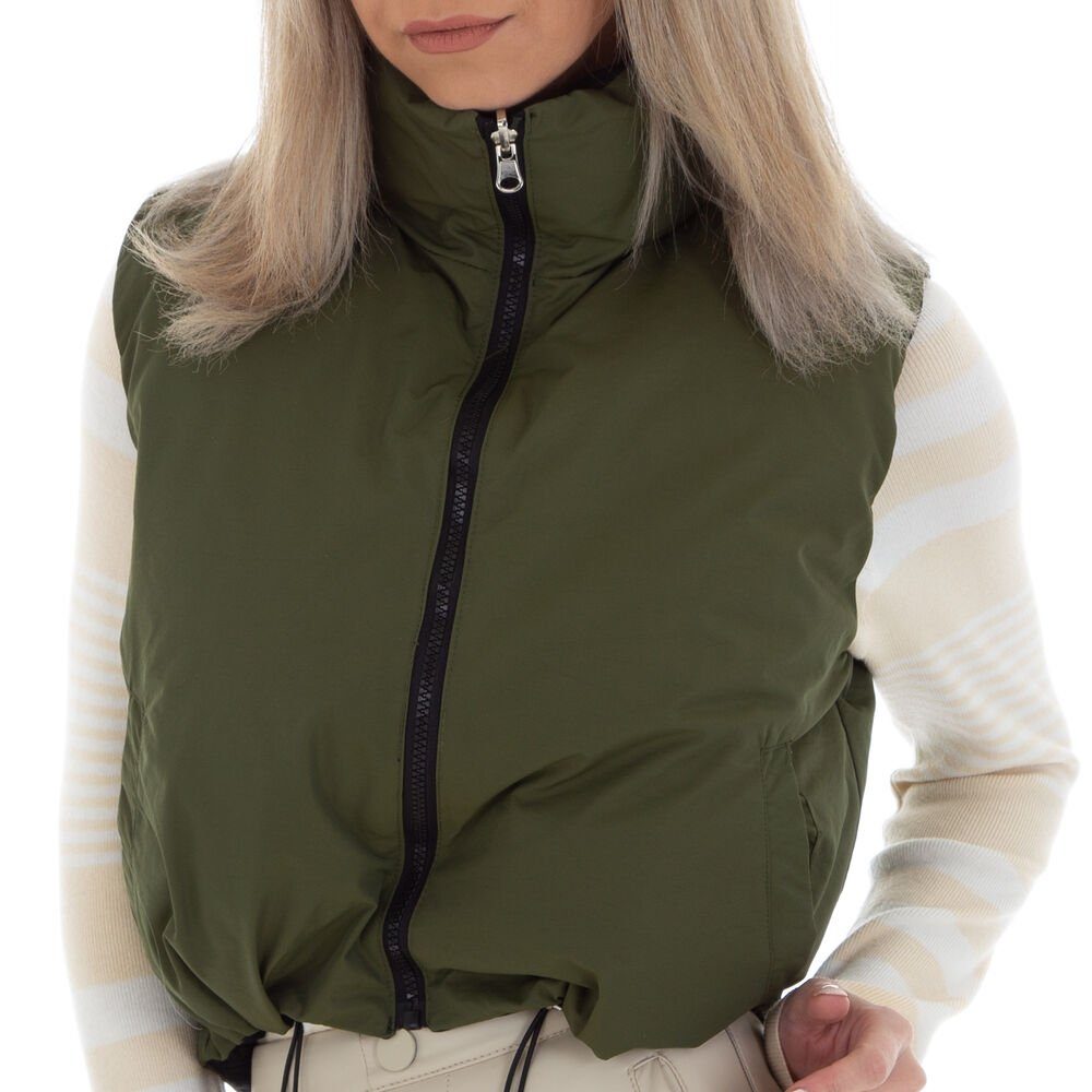 Ital-Design Kurzweste Damen Freizeit Gefütterte Jacke günstig online kaufen